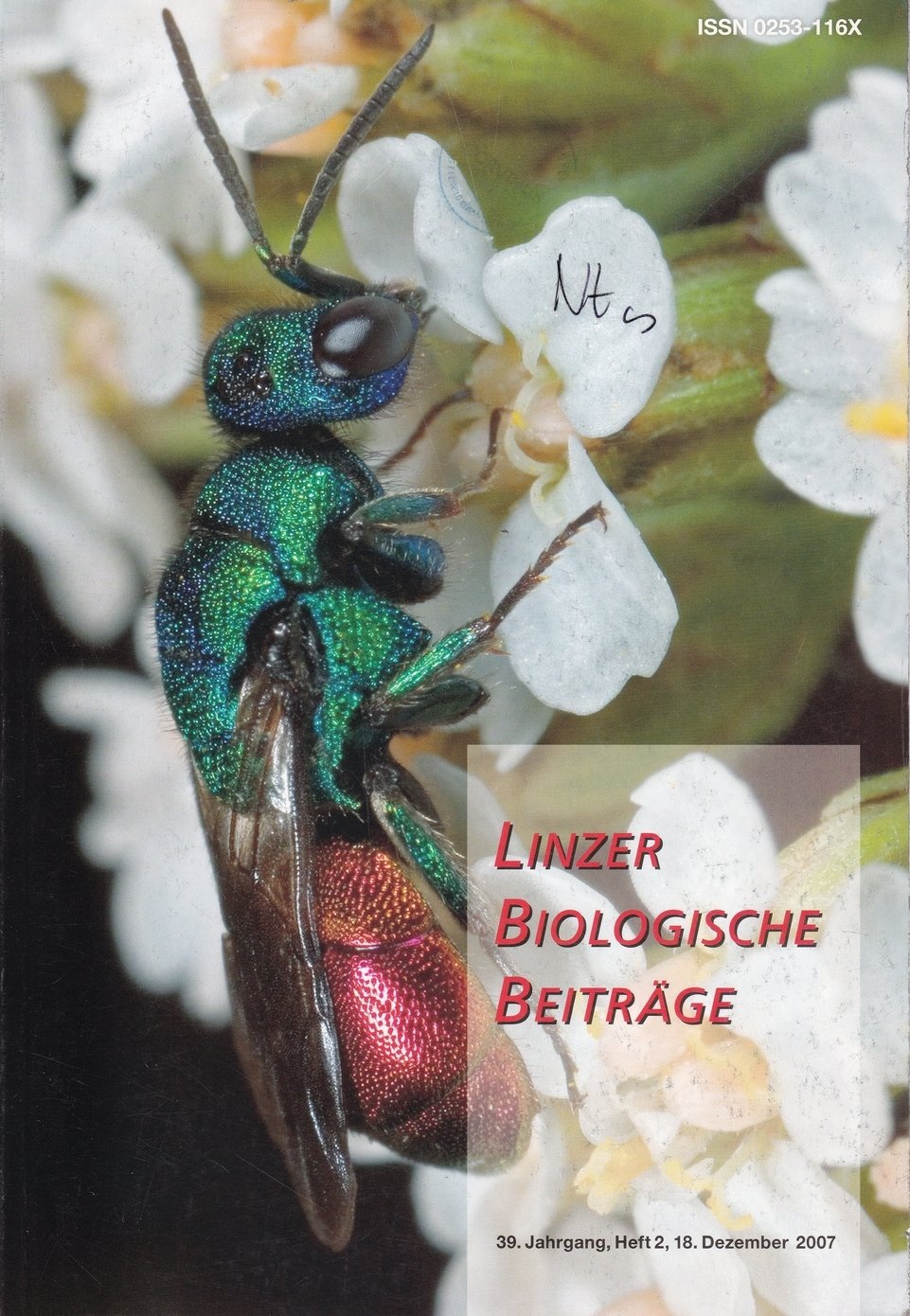 Linzer Biologische Beiträge 2007/39. évf. 2. füzet (Rippl-Rónai Múzeum CC BY-NC-ND)