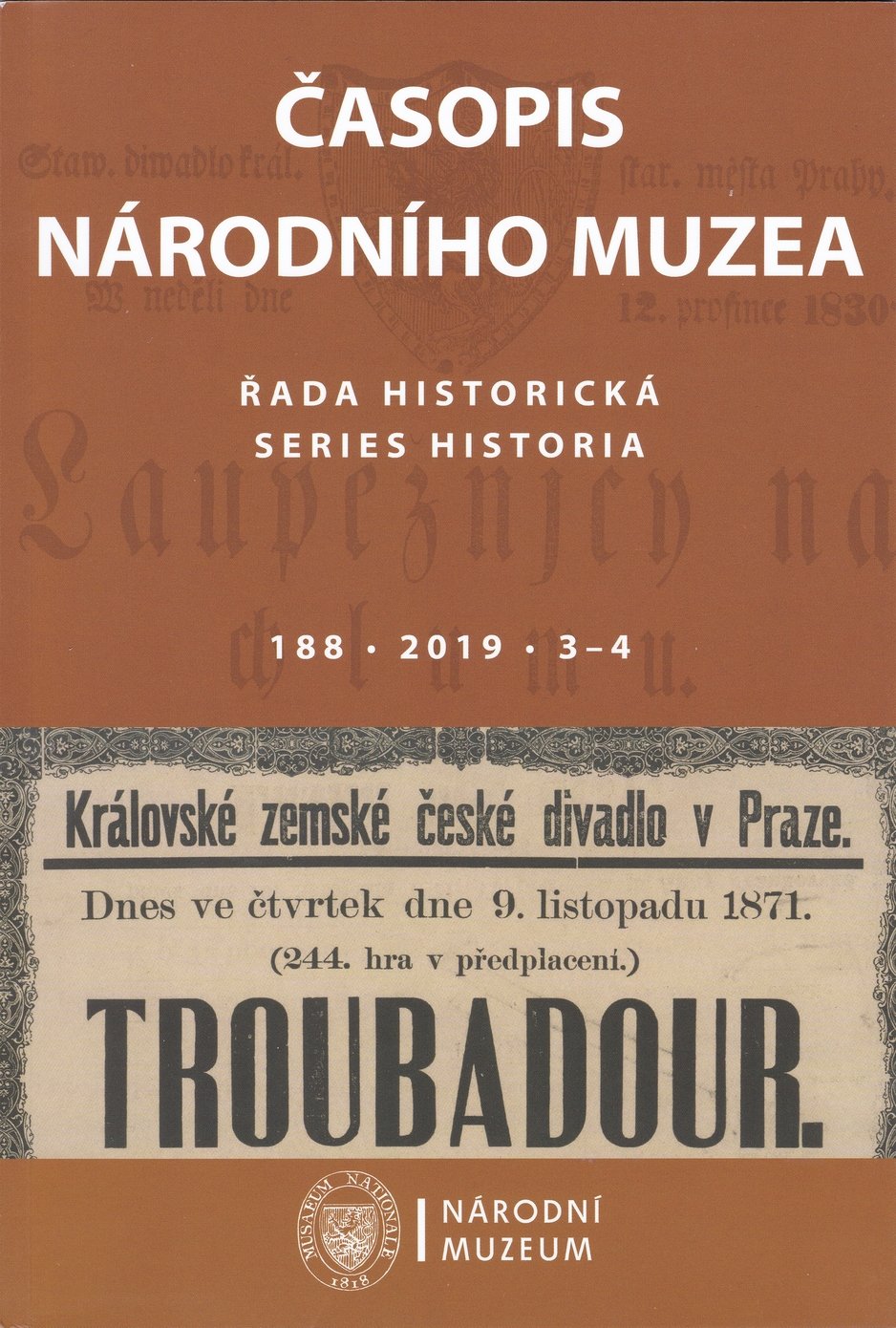 Casopis Národního muzea. Rada historická 2019/188. évf. 3-4. sz. (Rippl-Rónai Múzeum CC BY-NC-ND)