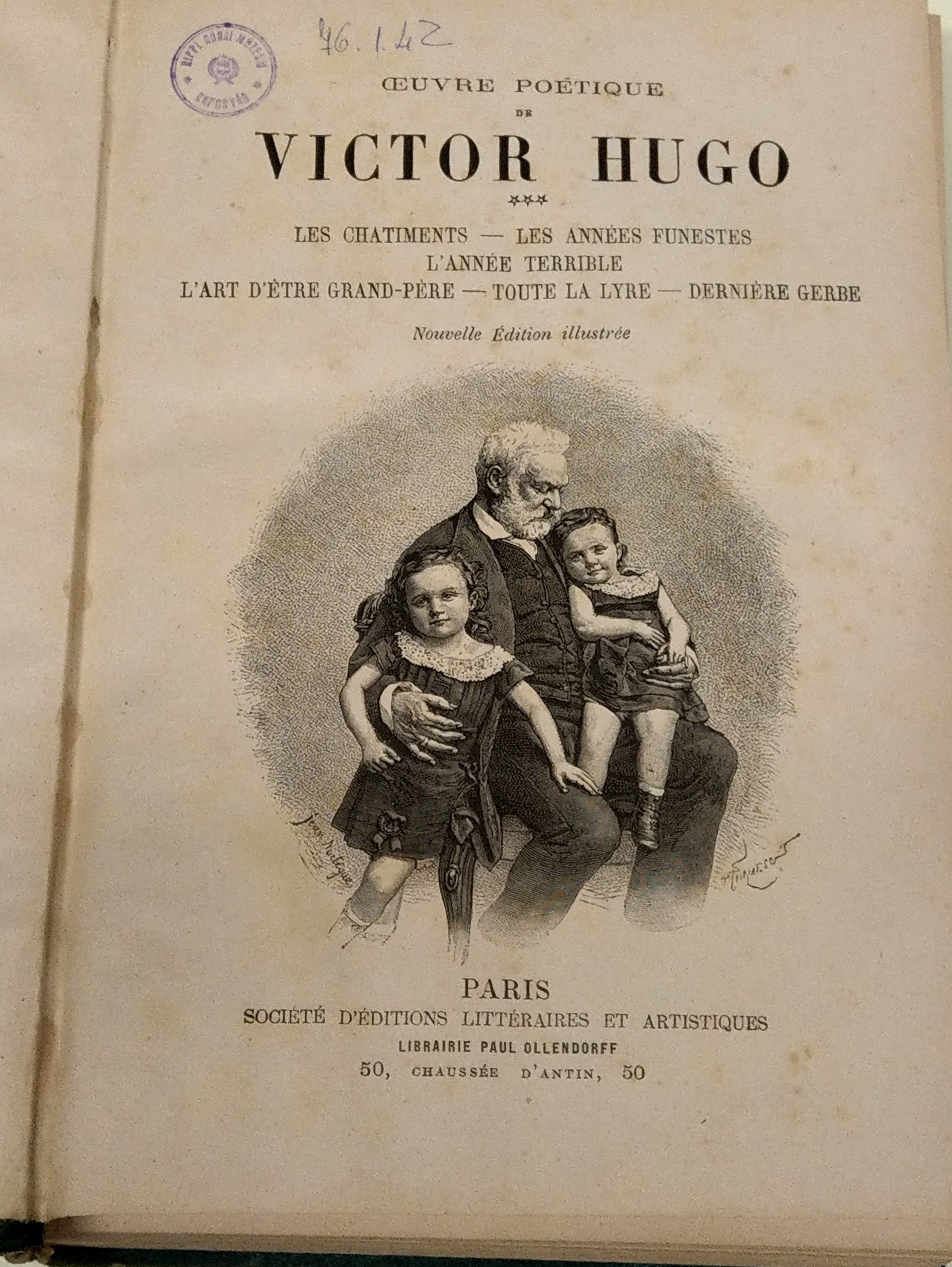 Victor Hugo: Ouvres complètes. Oeuvre poétique 3. (Rippl-Rónai Múzeum CC BY-NC-ND)