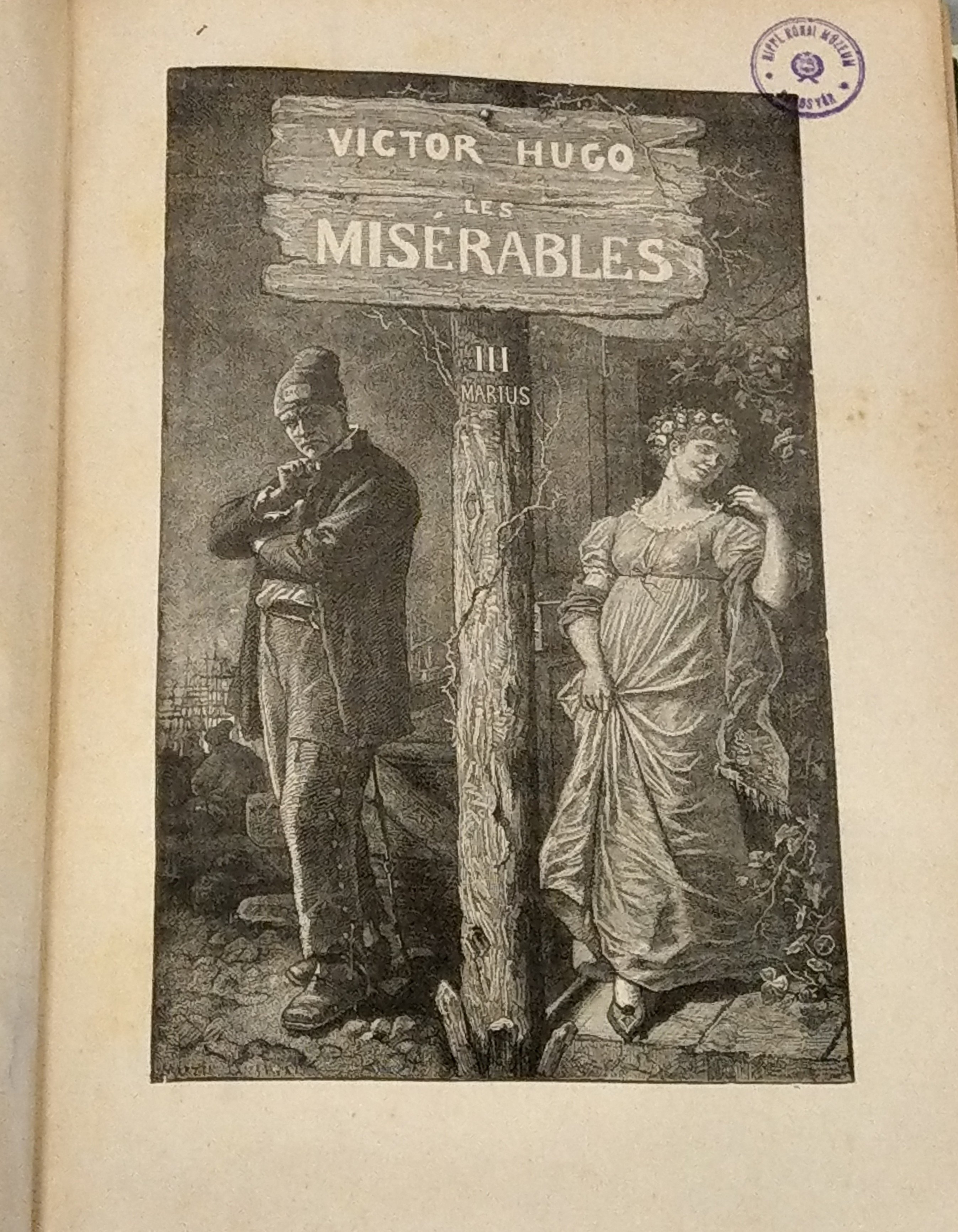 Victor Hugo: Ouvres complètes 9. Les Miserables. Marius - L'idylle rue Plumet. (Rippl-Rónai Múzeum CC BY-NC-ND)