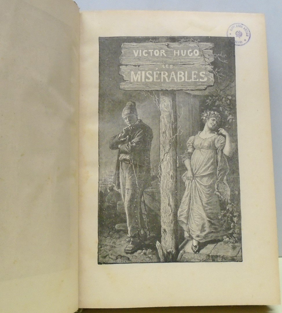 Victor Hugo: Ouvres complètes 10. Les Miserables. 4. rész, Marius - L'idylle rue Plumet. (Rippl-Rónai Múzeum CC BY-NC-ND)