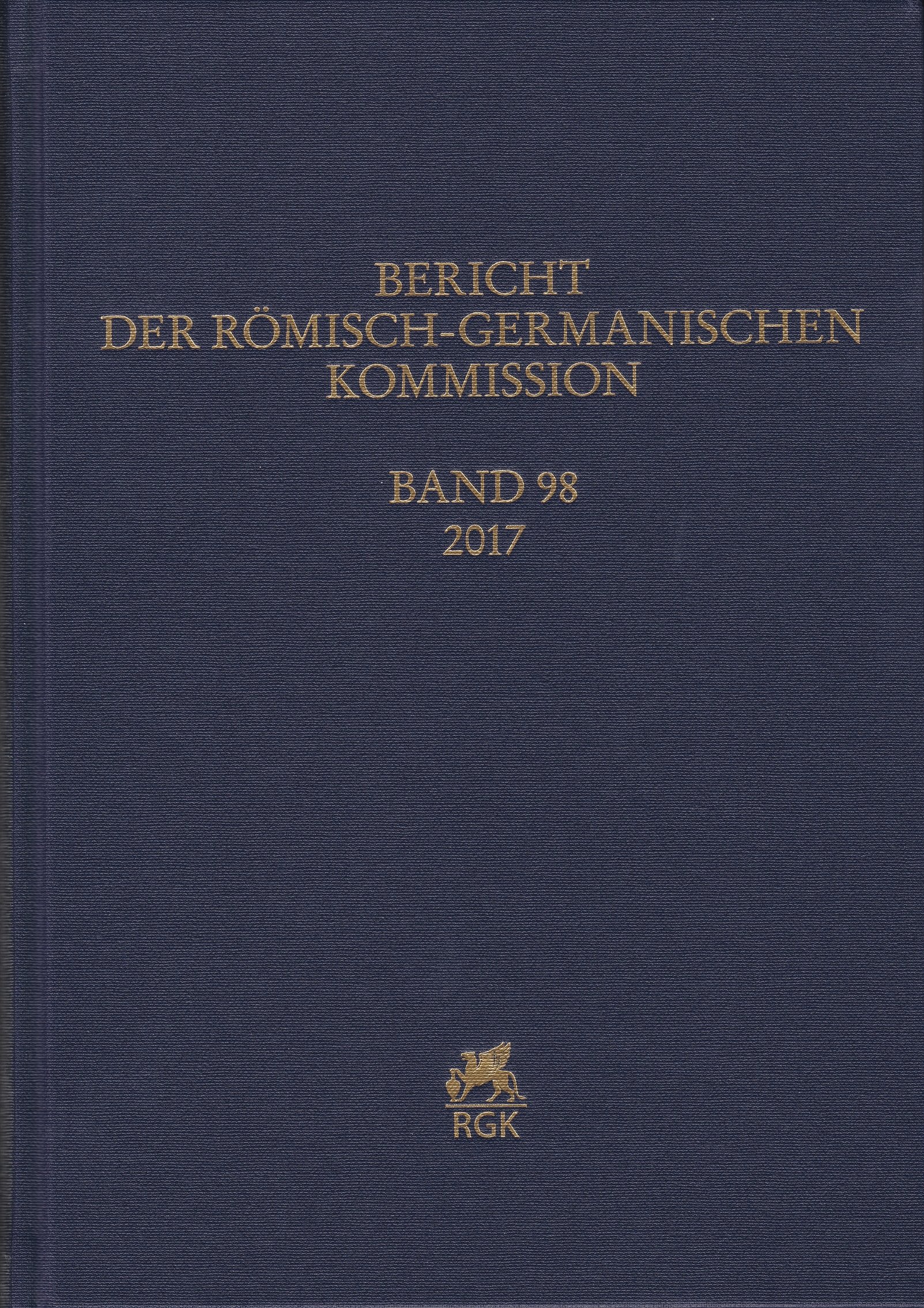 Bericht der Römisch-Germanischen Kommission 2017/98. kötet (Rippl-Rónai Múzeum CC BY-NC-ND)