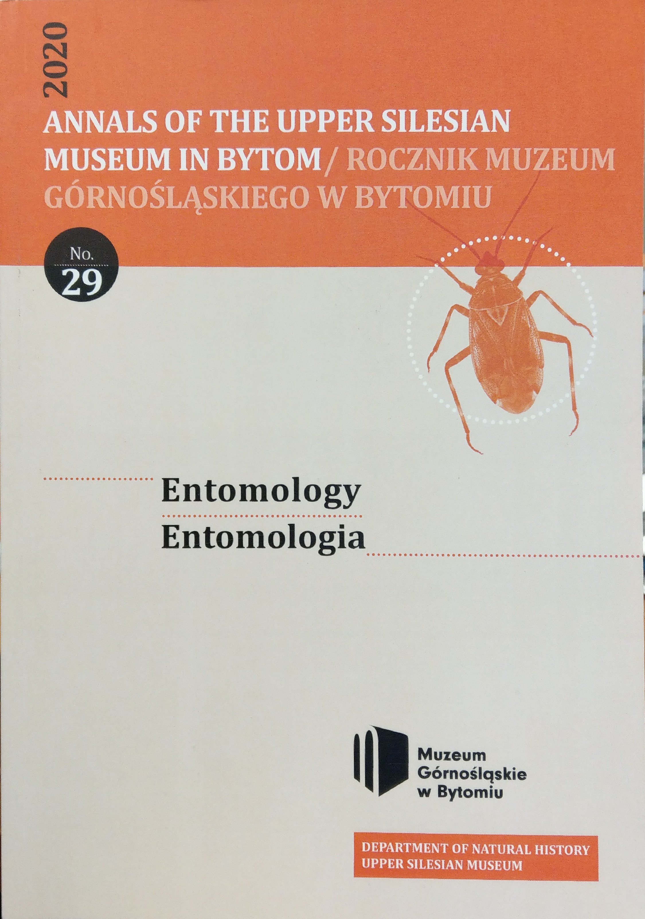 Entomologia. Rocznik Muzeum Górnośląskiego w Bytomiu 2020/29. évf. (Rippl-Rónai Múzeum CC BY-NC-ND)