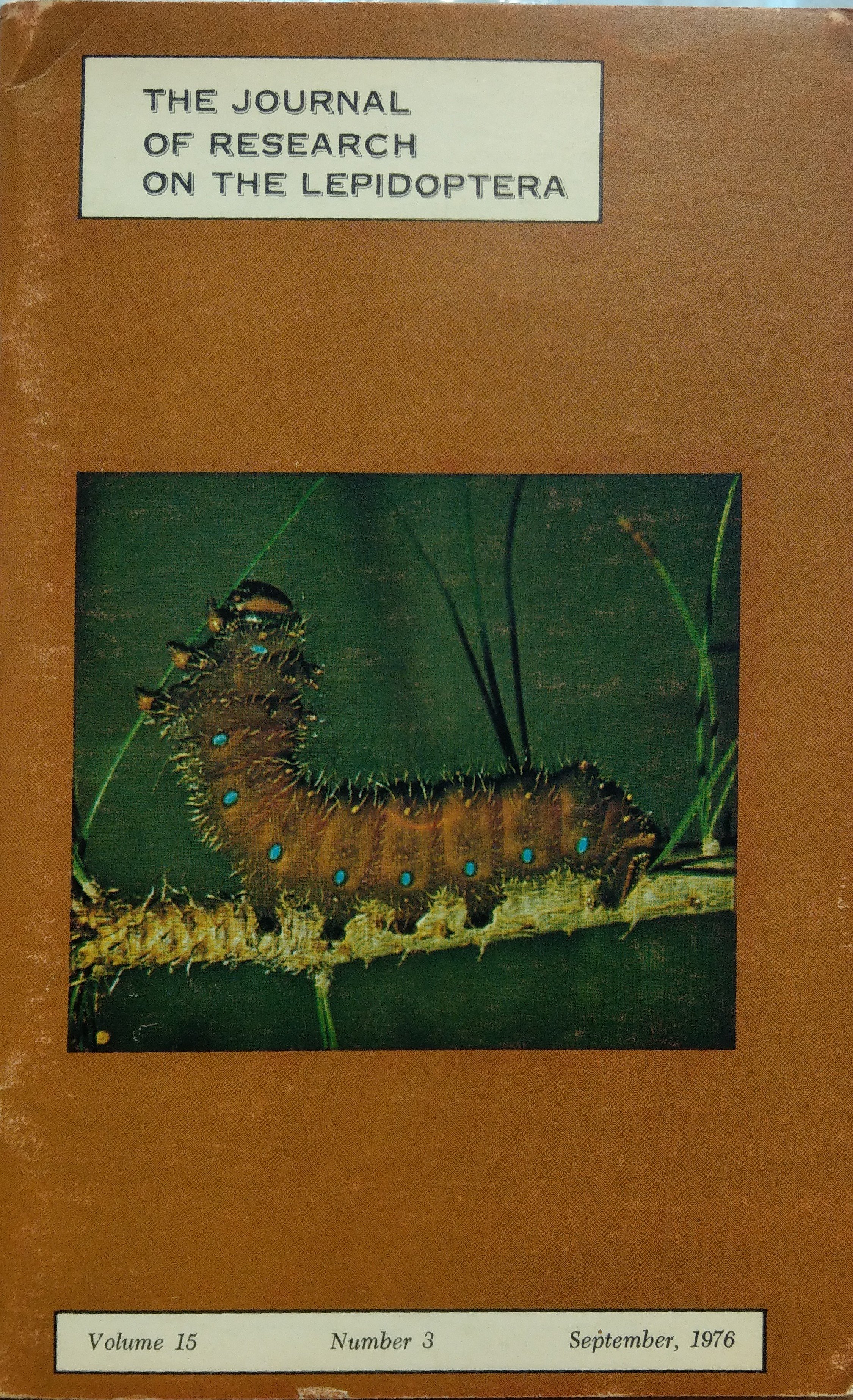 The journal of research on the Lepidoptera 1976/15. évf. 3. sz. (Rippl-Rónai Múzeum CC BY-NC-ND)