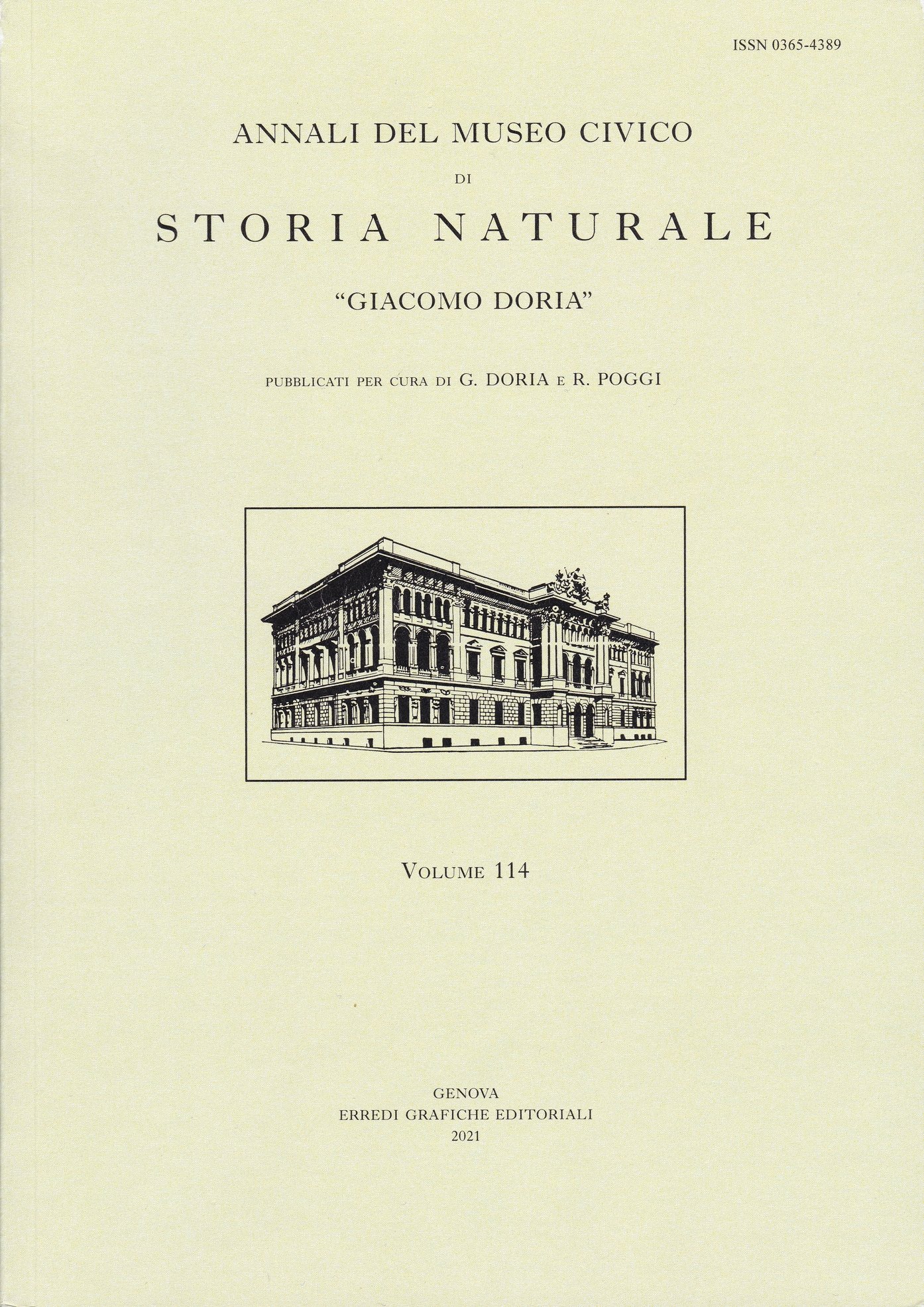 Annali del Museo Civico di Storia Naturale "Giacomo Doria" 2021/114. évf. (Rippl-Rónai Múzeum CC BY-NC-ND)