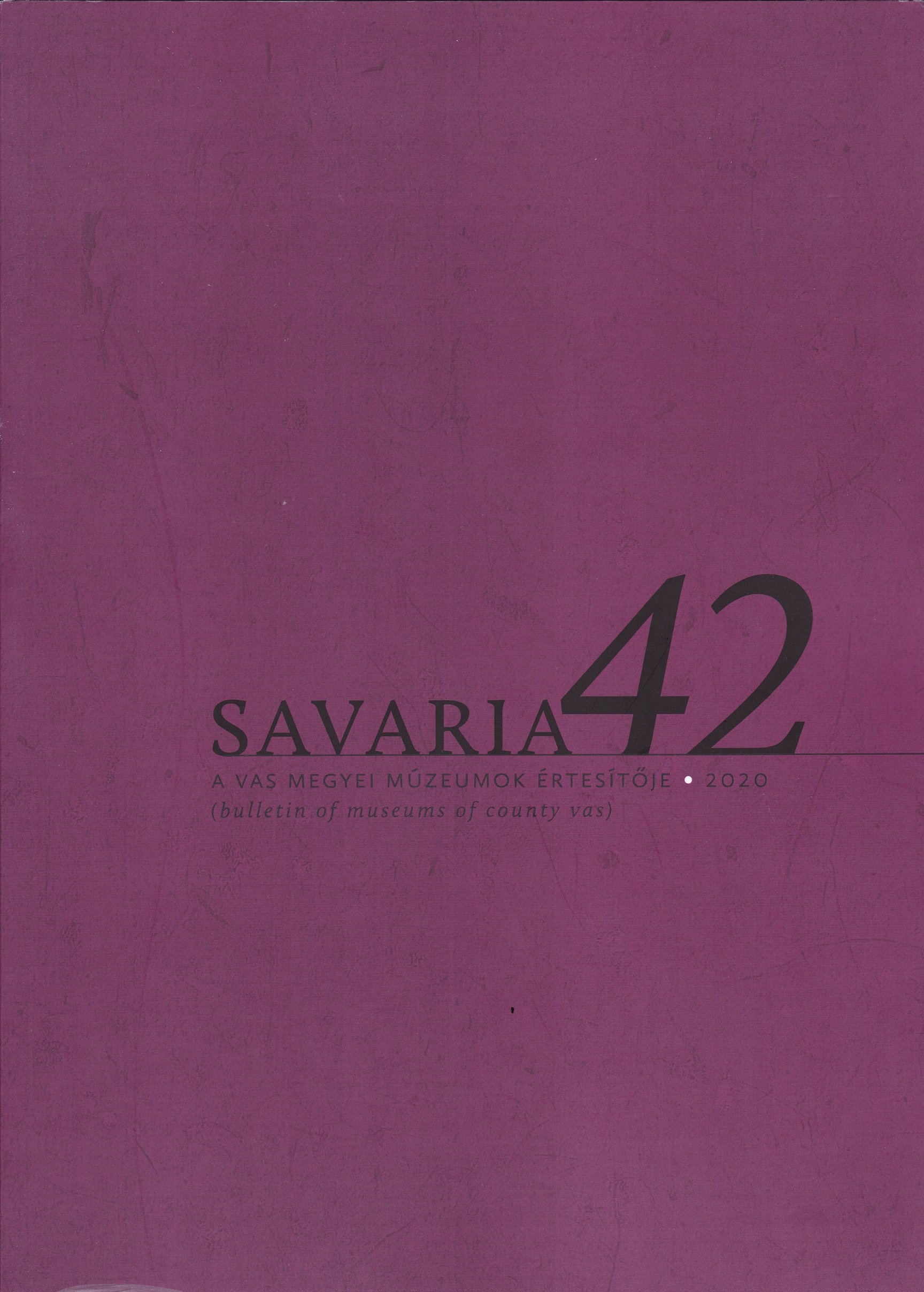 Savaria 2020/42. (Rippl-Rónai Múzeum CC BY-NC-ND)