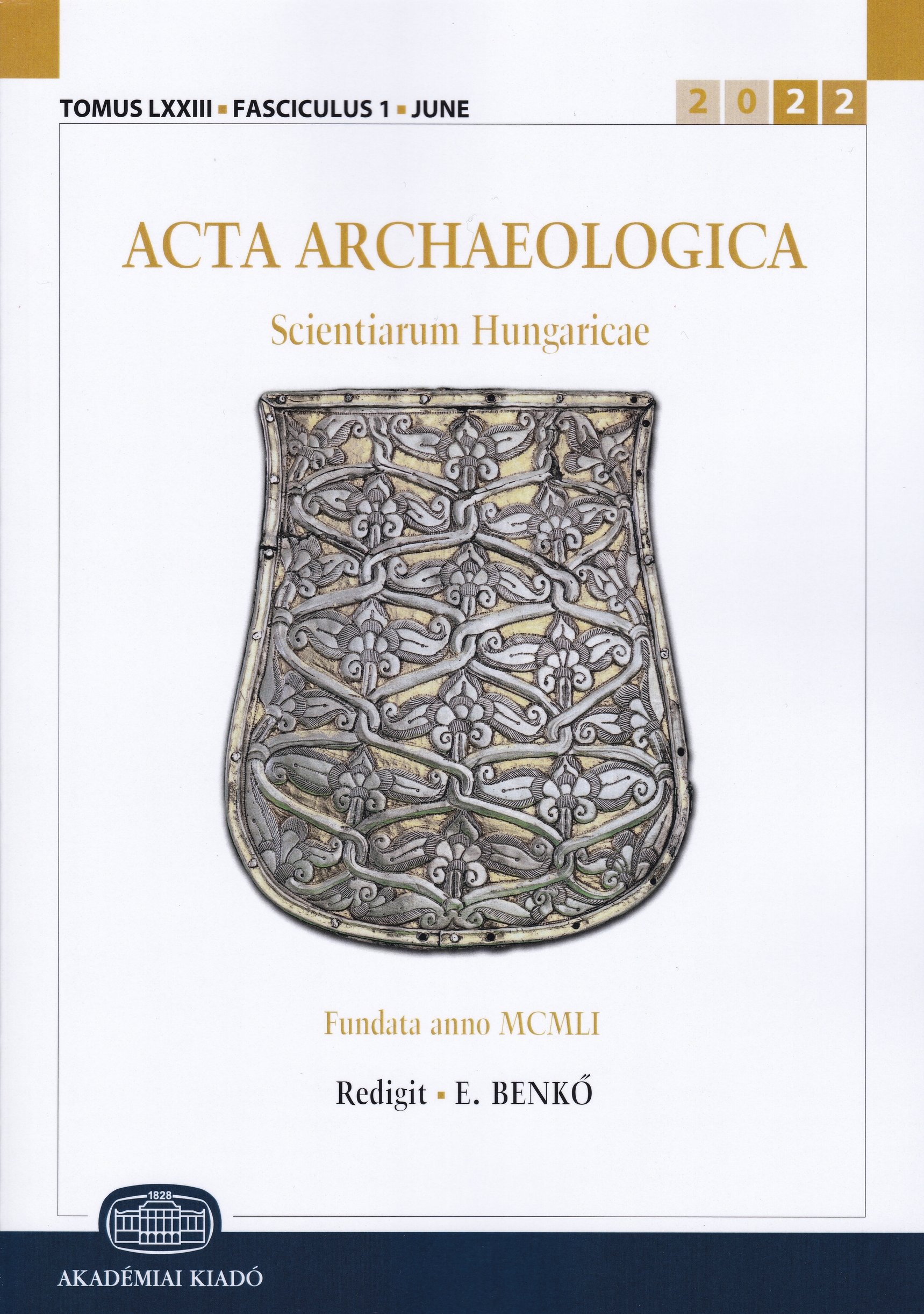 Acta Archaeologica Academiae Scientiarum Hungaricae 2022/73. kötet 1. sz. (Rippl-Rónai Múzeum CC BY-NC-ND)