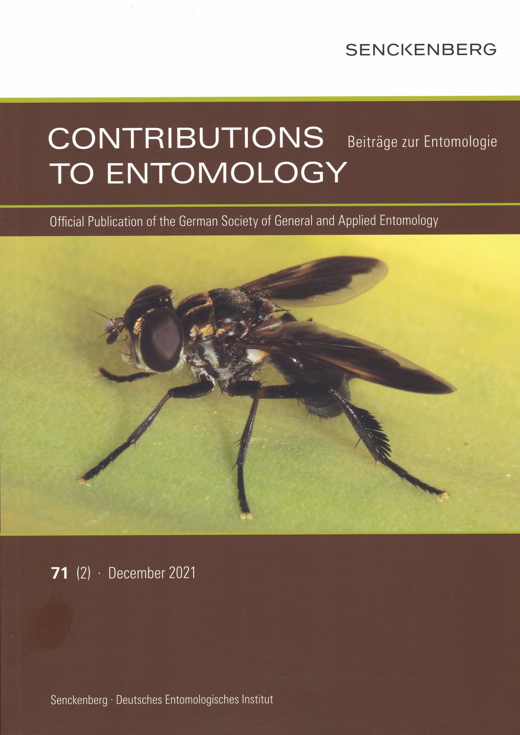 Beiträge zur Entomologie. Contributions to Entomology 2021/71. évf. 2. sz. (Rippl-Rónai Múzeum CC BY-NC-ND)