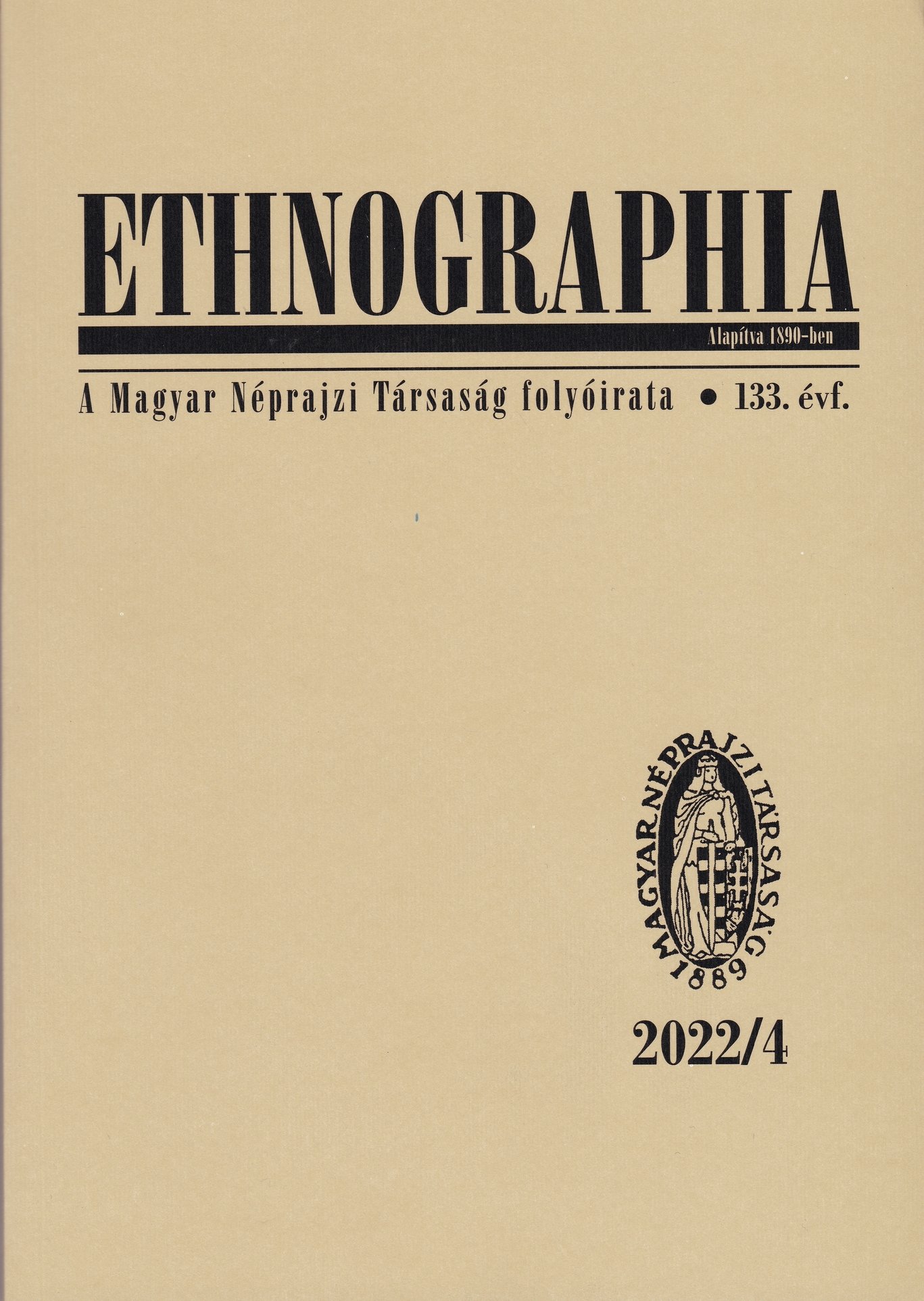 Ethnographia 2022/133. évf. 4. sz. (Rippl-Rónai Múzeum CC BY-NC-ND)