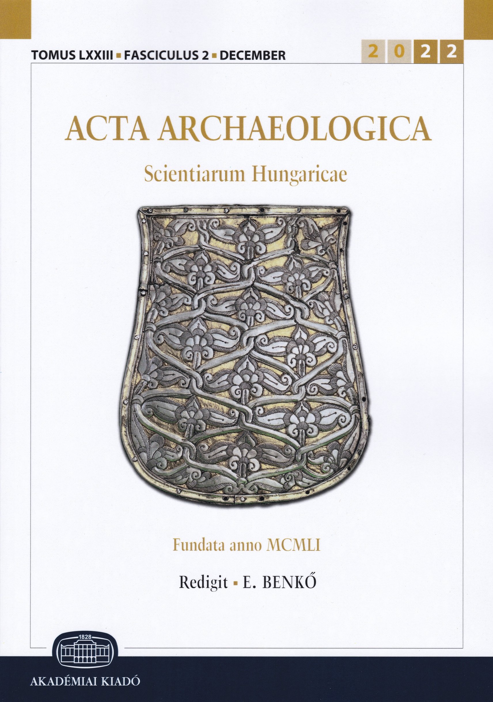 Acta Archaeologica Academiae Scientiarum Hungaricae 2022/73. kötet 2. sz. (Rippl-Rónai Múzeum CC BY-NC-ND)