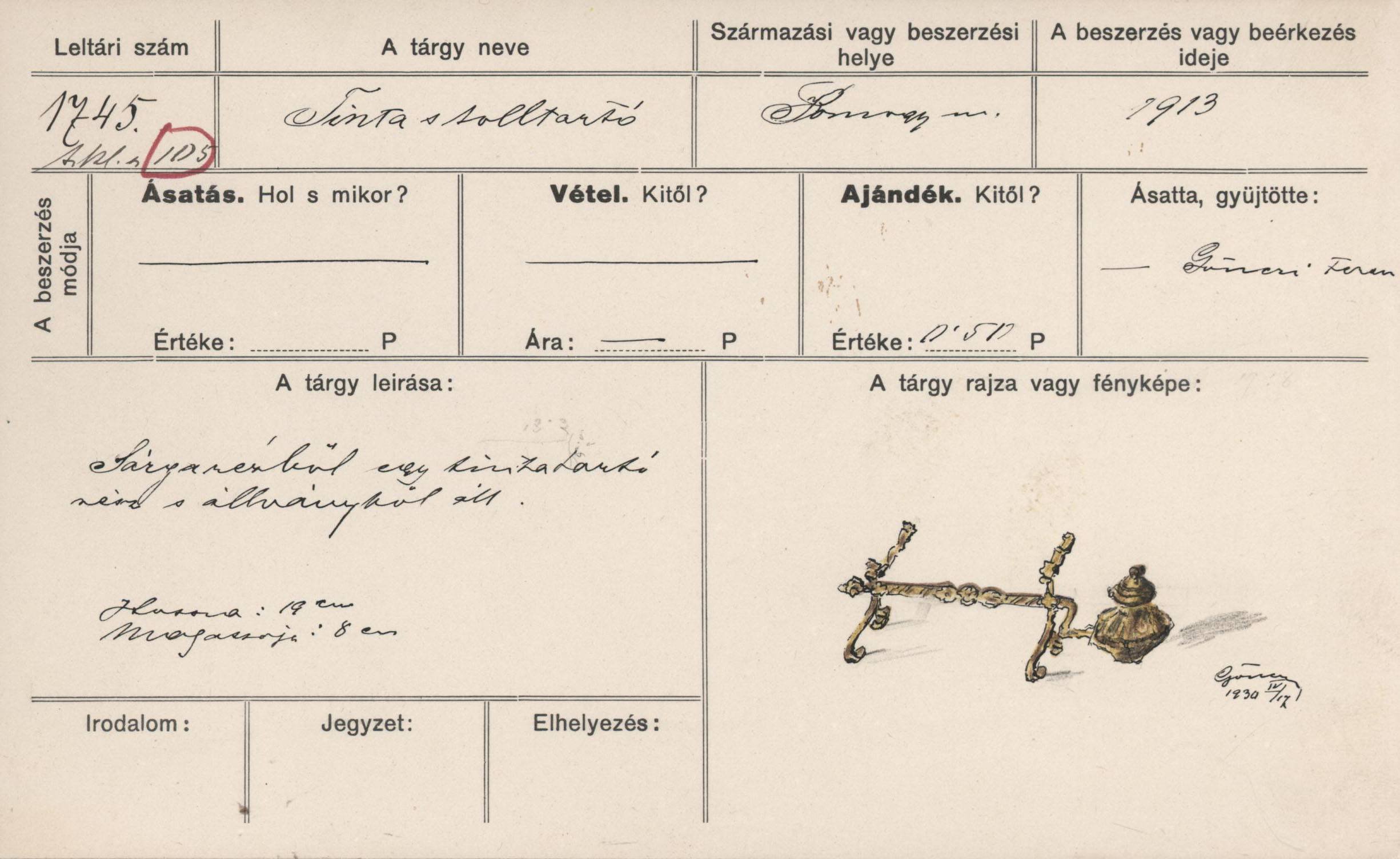 Tinta és tolltartó (Rippl-Rónai Múzeum CC BY-NC-ND)