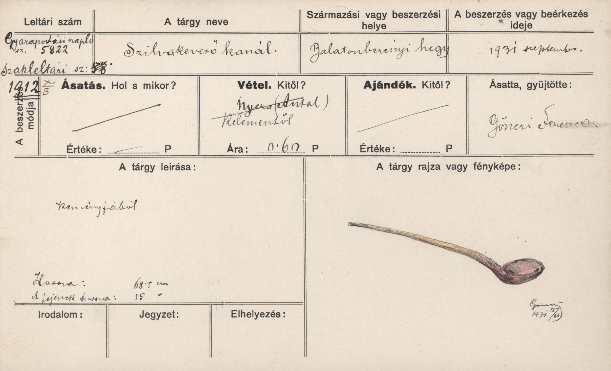 Szilvakeverő kanál (Rippl-Rónai Múzeum CC BY-NC-ND)