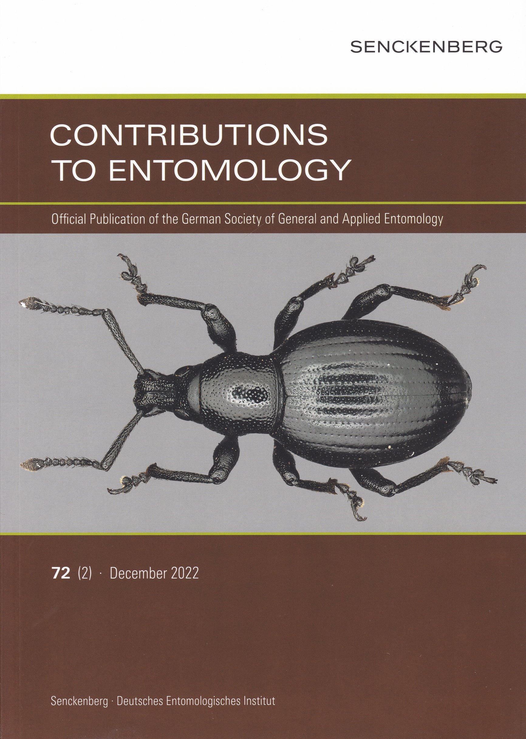 Beiträge zur Entomologie. Contributions to Entomology 2022/72. évf. 2. sz. (Rippl-Rónai Múzeum CC BY-NC-ND)
