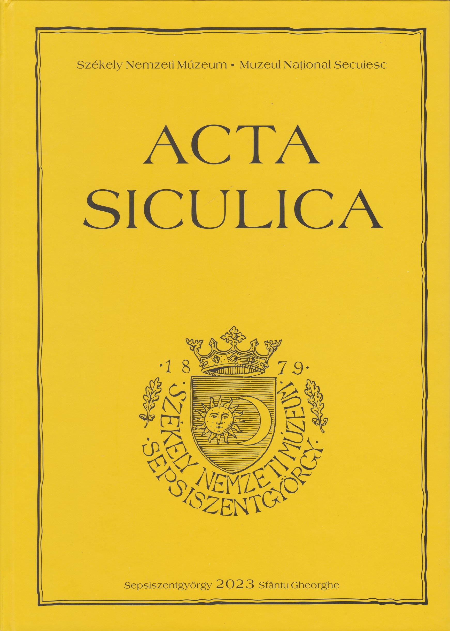 Acta Siculica 2023 (Rippl-Rónai Múzeum CC BY-NC-ND)