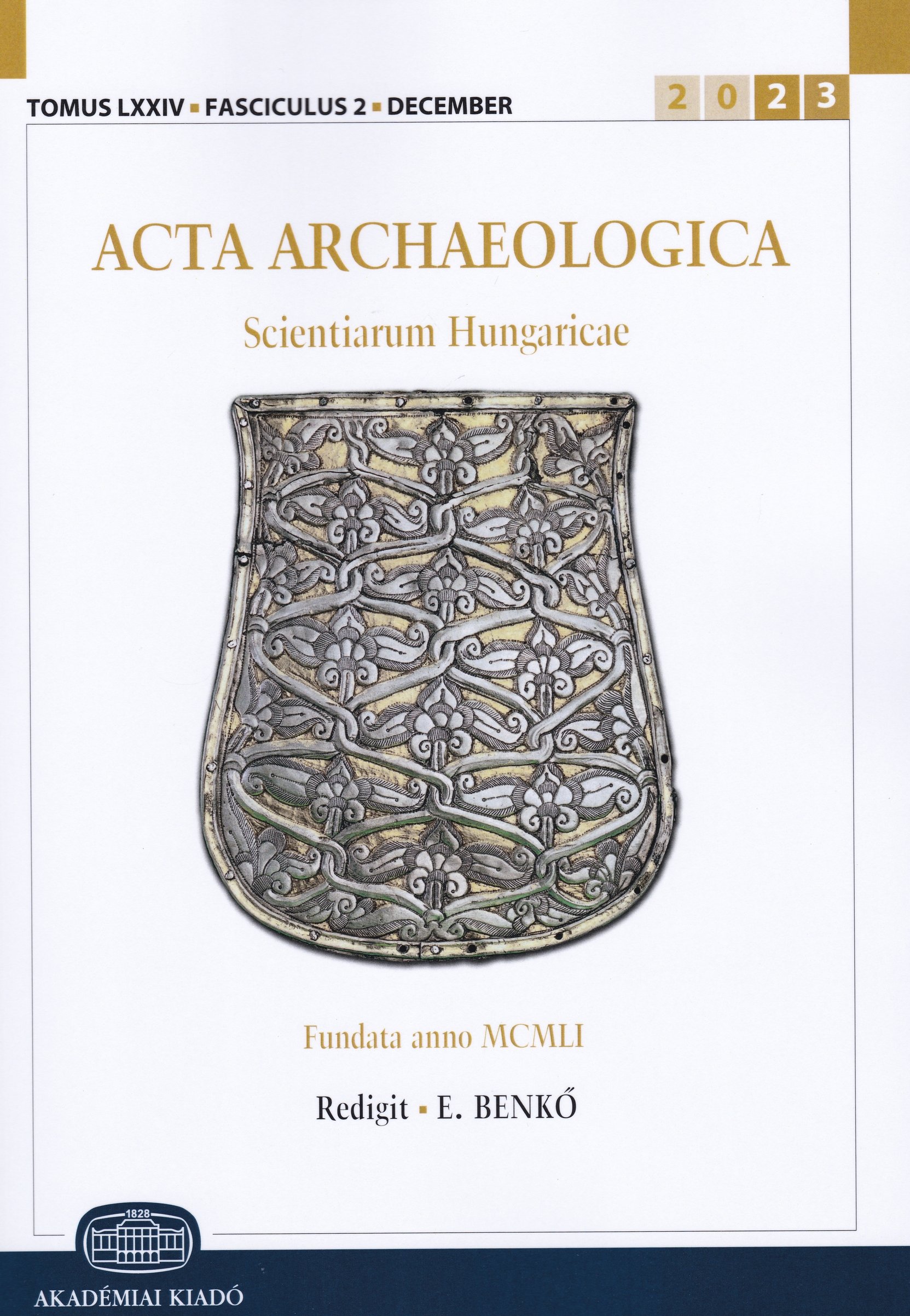 Acta Archaeologica Academiae Scientiarum Hungaricae 2023/74. kötet 2. sz. (Rippl-Rónai Múzeum CC BY-NC-ND)