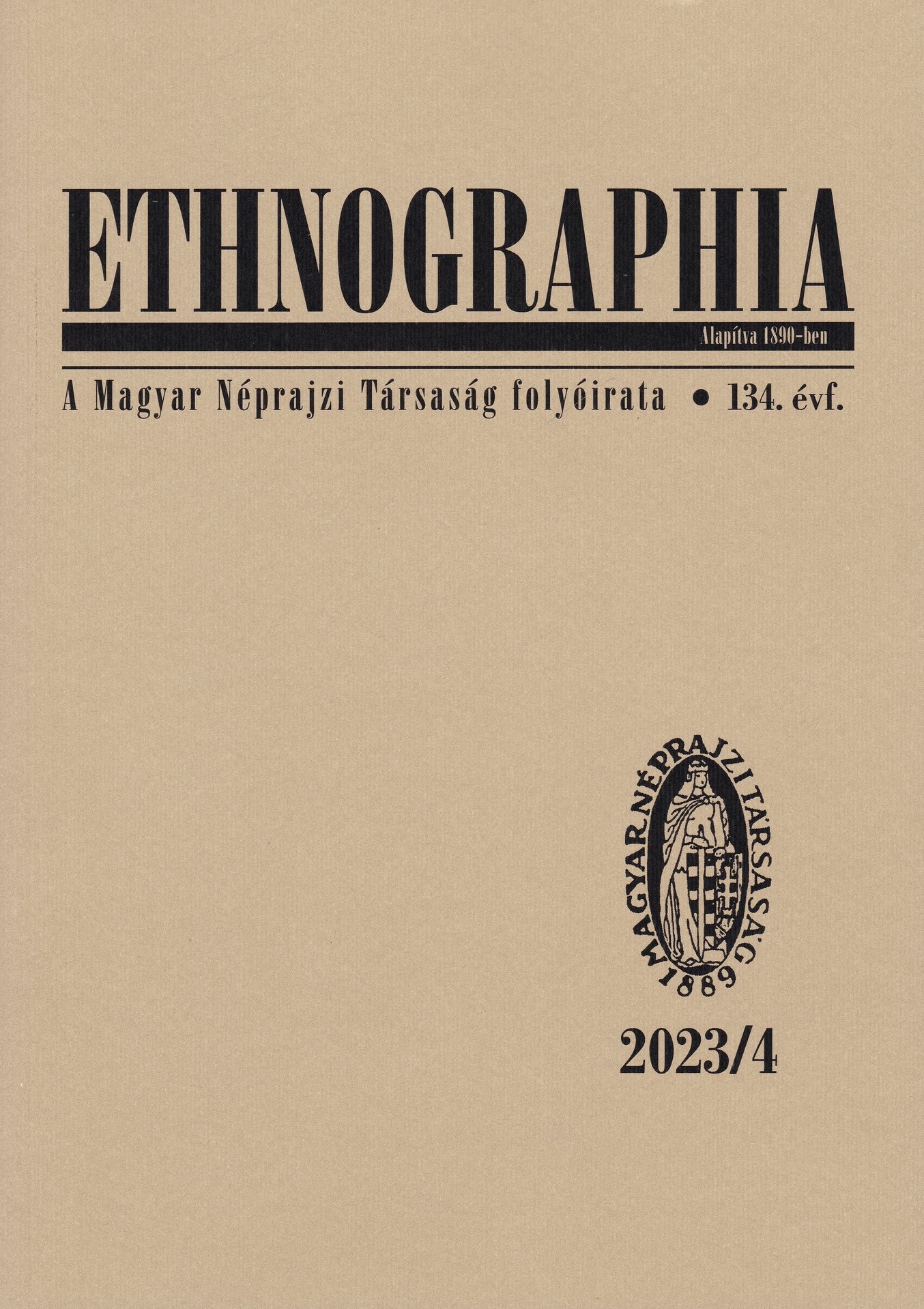 Ethnographia 2023/134. évf. 4. sz. (Rippl-Rónai Múzeum CC BY-NC-ND)