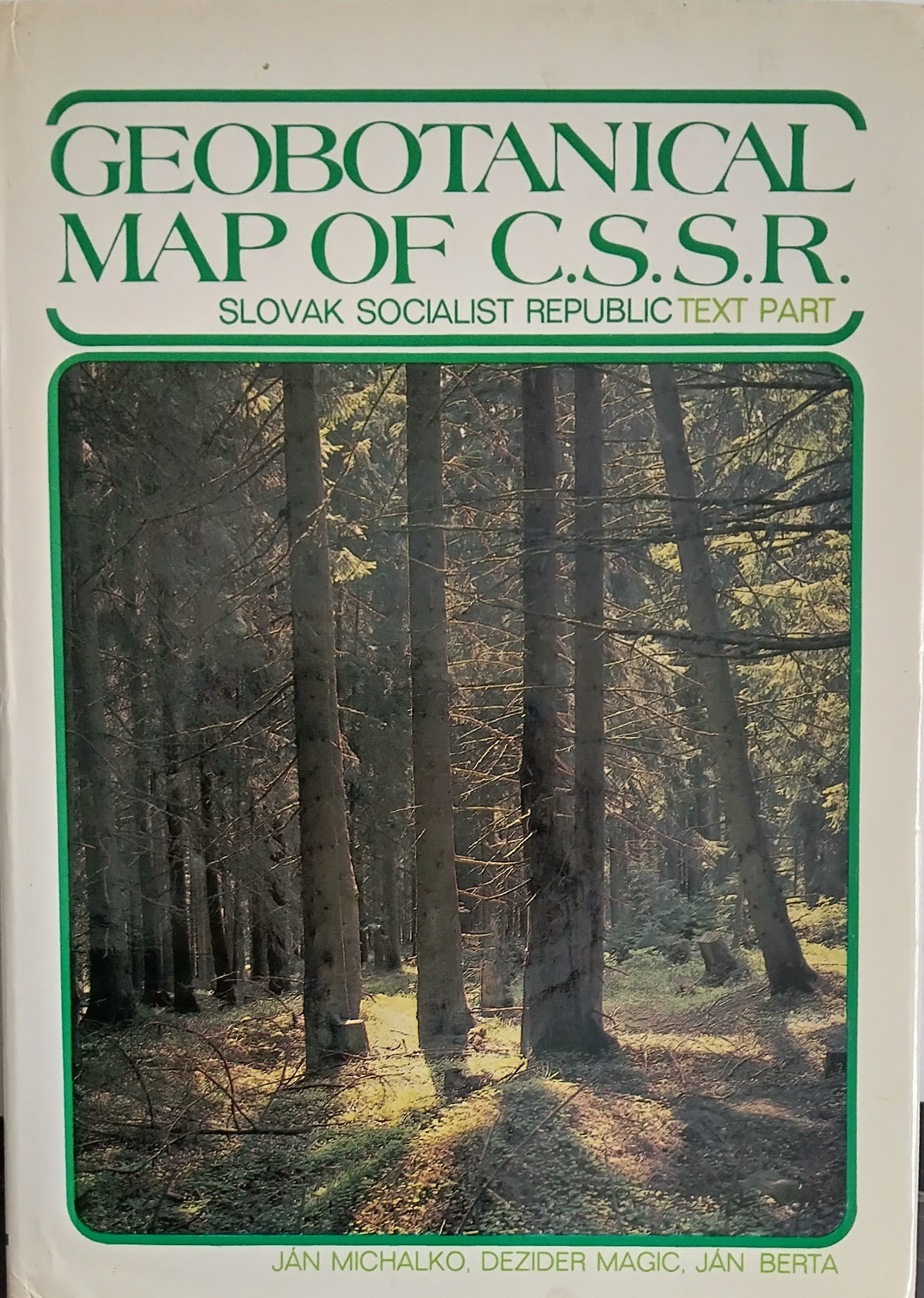 Geobotanical map of C.S.S.R. (Rippl-Rónai Múzeum CC BY-NC-ND)