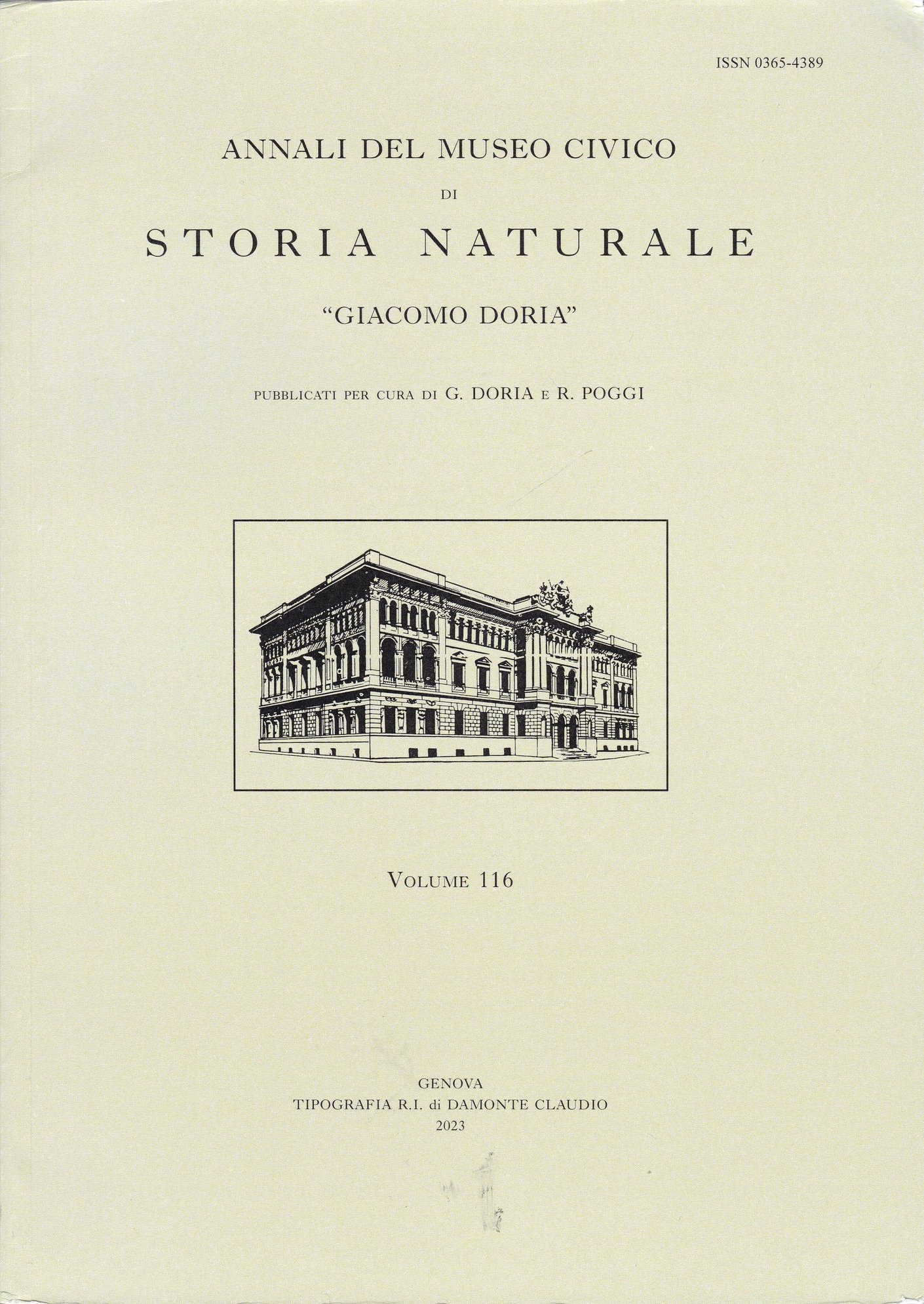 Annali del Museo Civico di Storia Naturale "Giacomo Doria" 2023/116. évf. (Rippl-Rónai Múzeum CC BY-NC-ND)