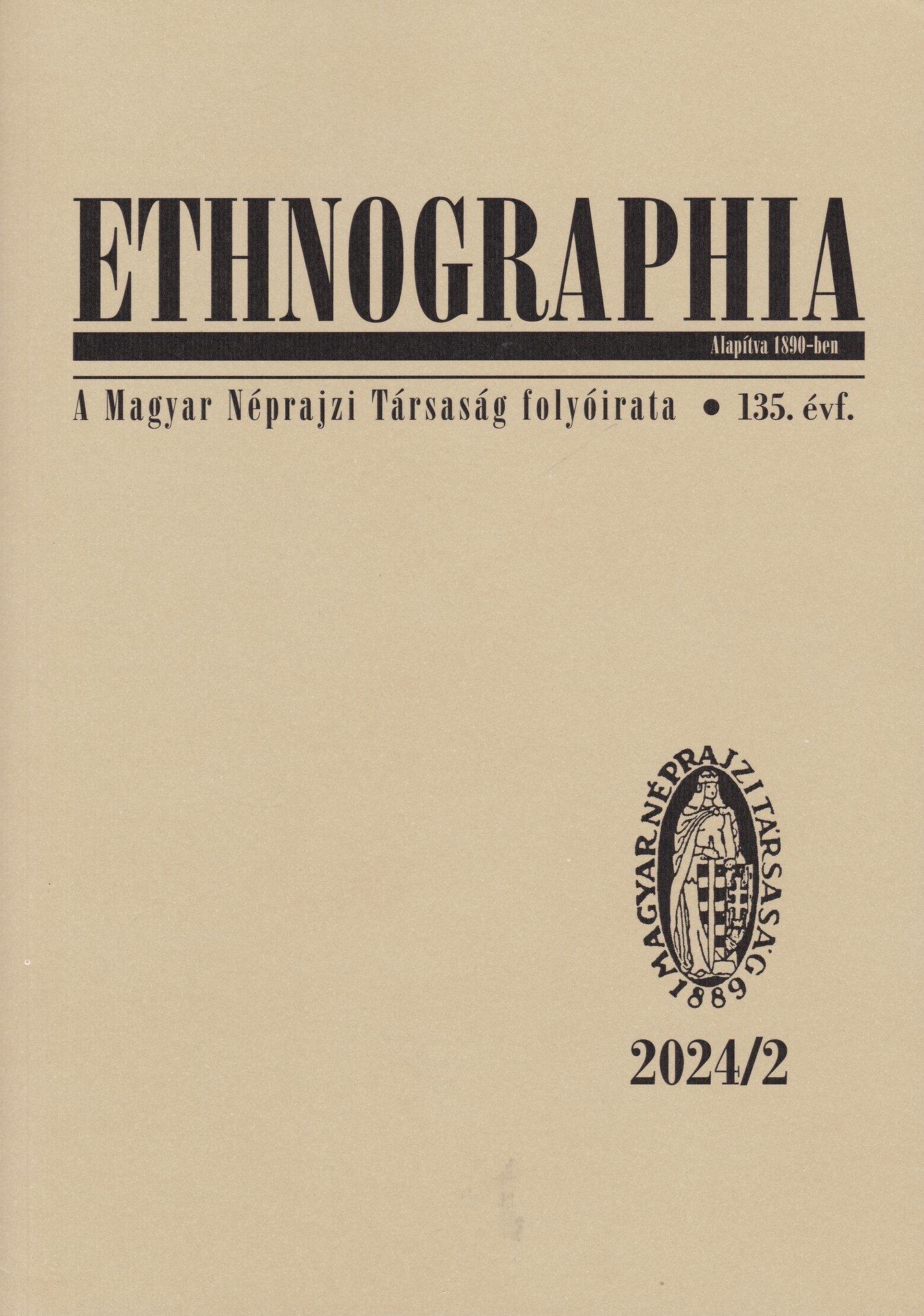 Ethnographia 2024/135. évf. 2. sz. (Rippl-Rónai Múzeum CC BY-NC-ND)