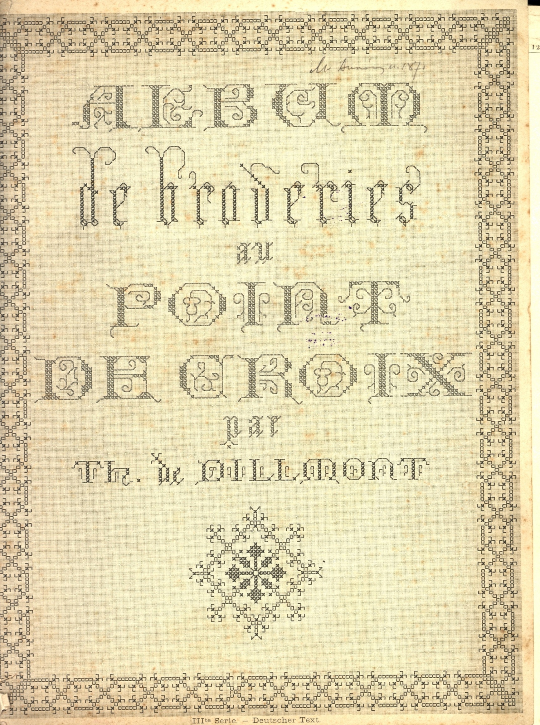 Album de broderies au point de croix (Nagyatádi Kulturális és Sport Központ – Városi Múzeum CC BY-NC-SA)