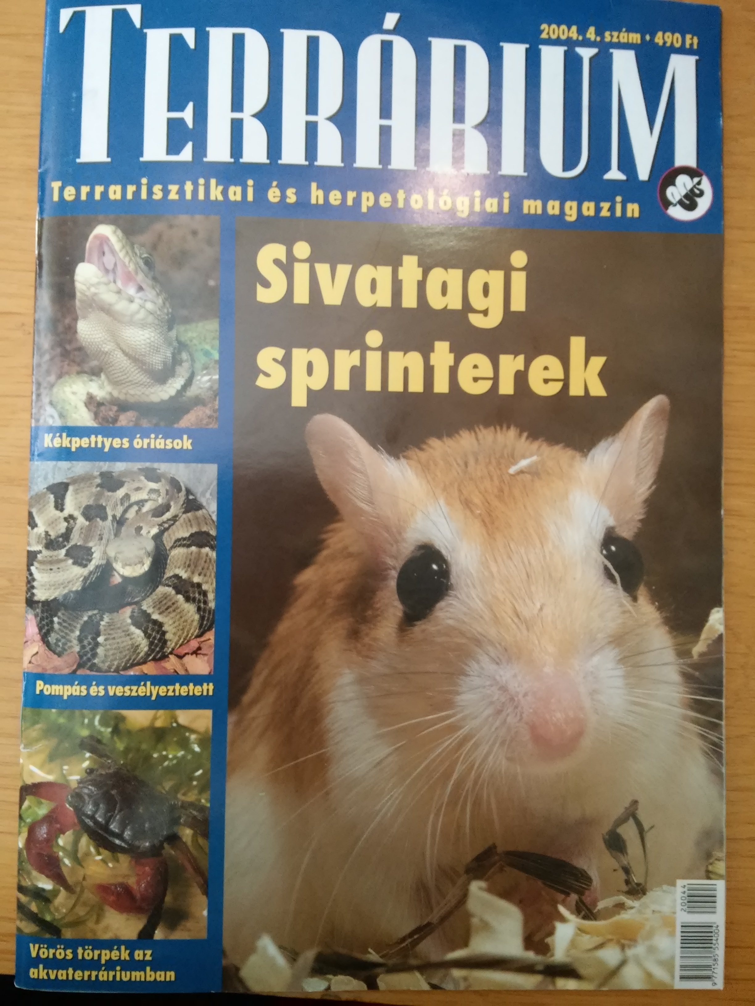 Terrárium 2004/6. évfolyam 4. szám Terrarisztikai és herpetológiai magazin (Rippl-Rónai Múzeum CC BY-NC-SA)