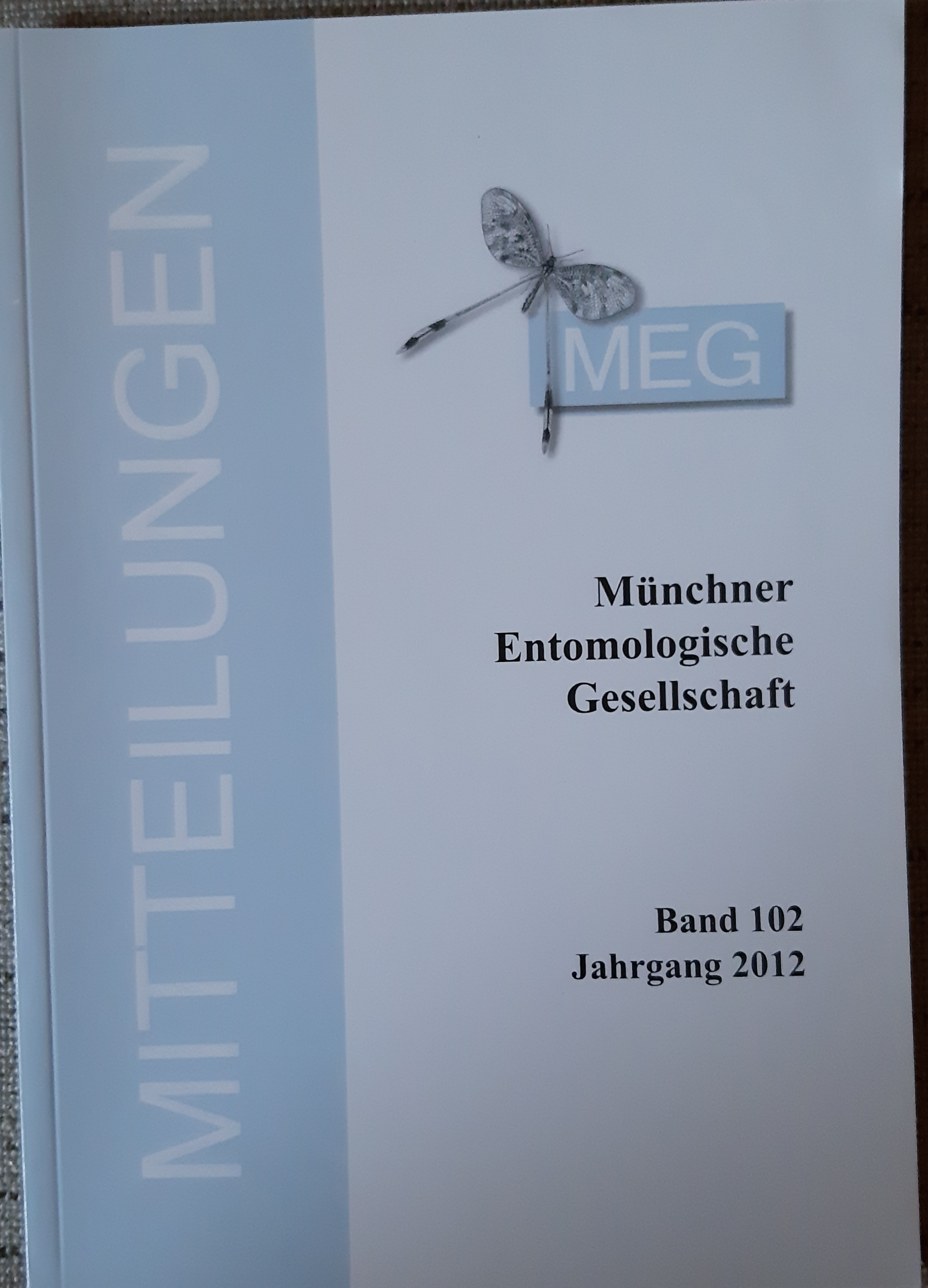 Mitteilungen der Münchner Entomologischen Gesellschaft 2012/102. kötet (Rippl-Rónai Múzeum RR-F)
