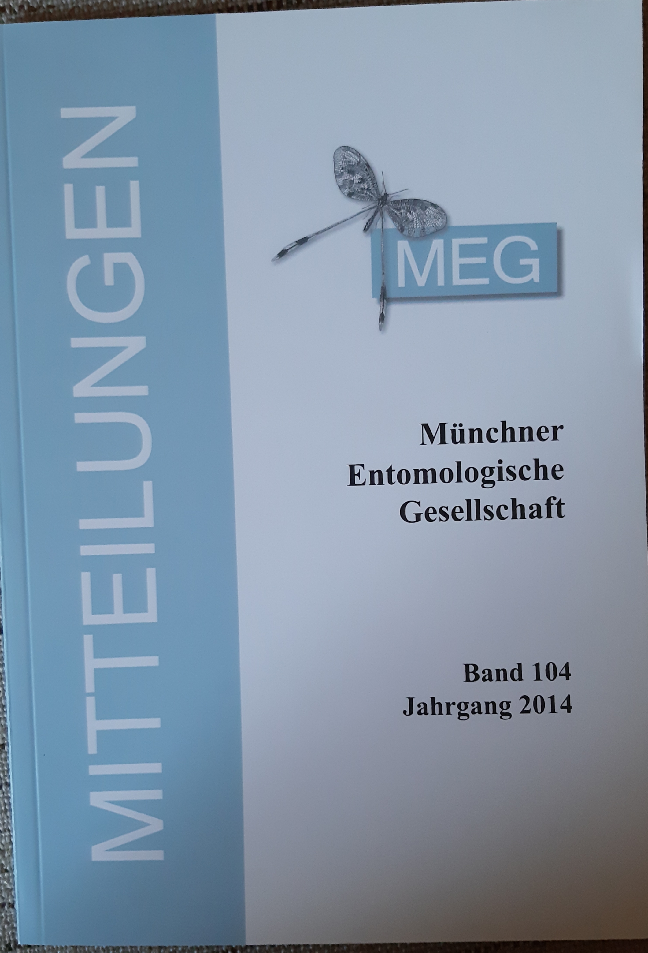 Mitteilungen der Münchner Entomologischen Gesellschaft 2014/104. kötet (Rippl-Rónai Múzeum RR-F)