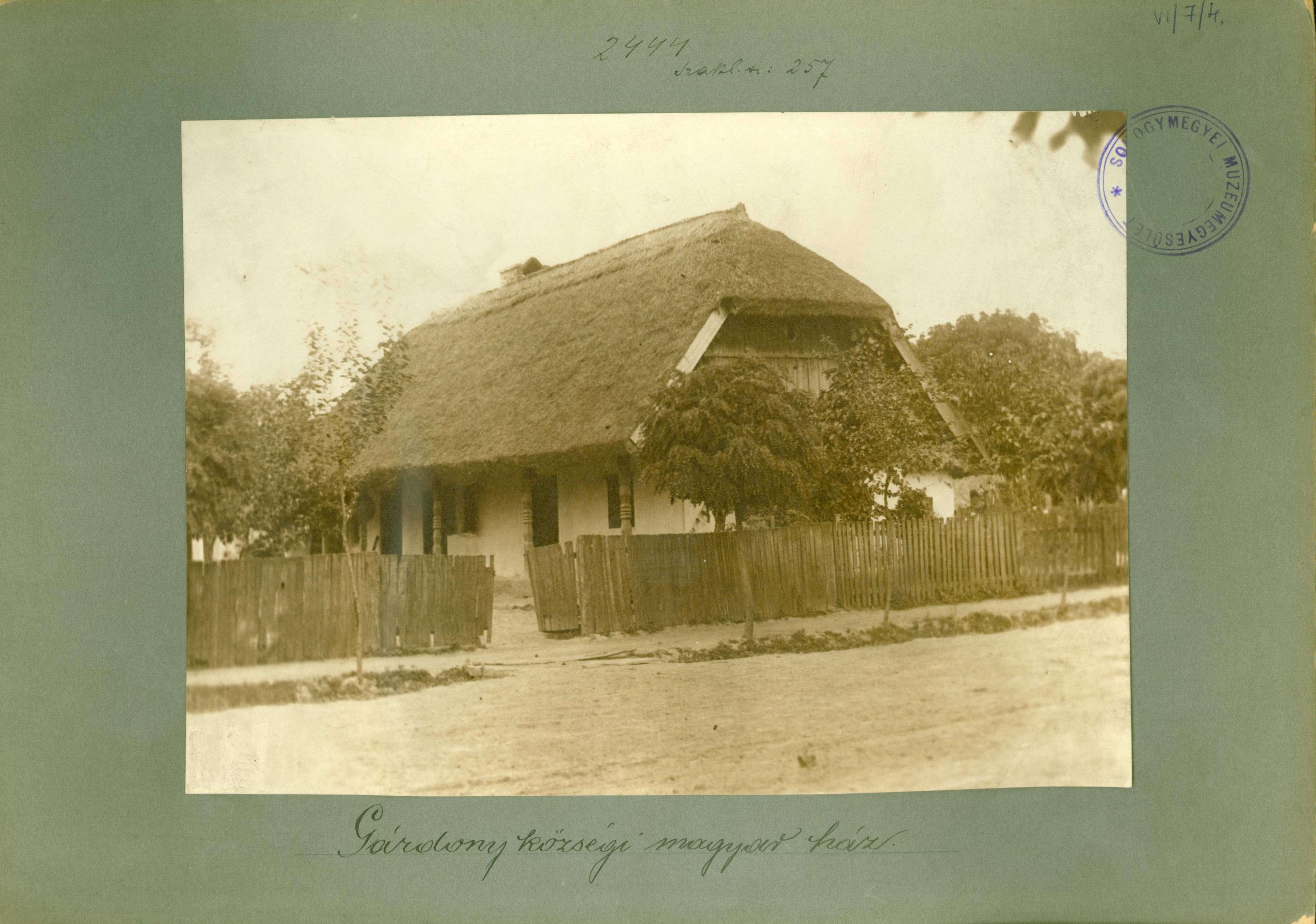 Drávagárdony községi magyar ház (Rippl-Rónai Múzeum RR-F)