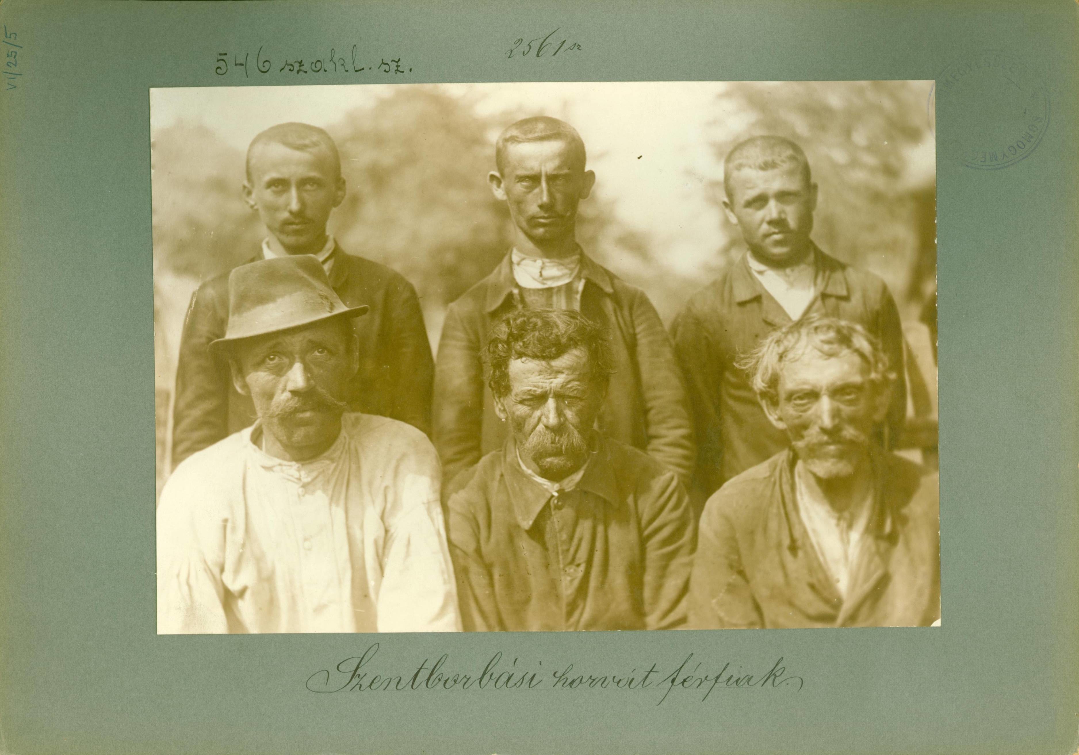 Drávaszentborbási horvát férfiak (Rippl-Rónai Múzeum RR-F)