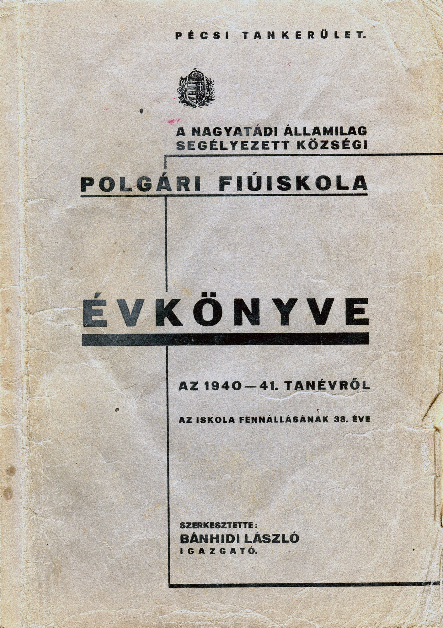 Évkönyv (Nagyatádi Kulturális és Sport Központ – Városi Múzeum CC BY-NC-SA)