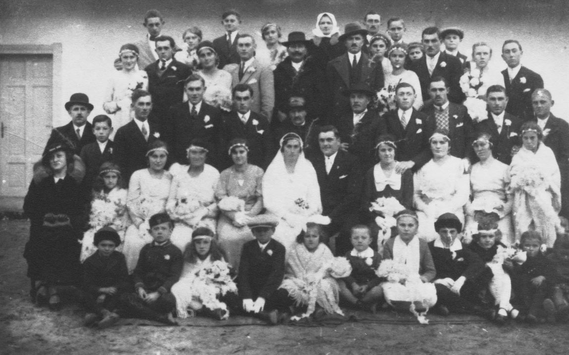 Fehér János esküvője 1930 körül. Sebestyén Lajos anyaga (Rippl-Rónai Múzeum RR-F)