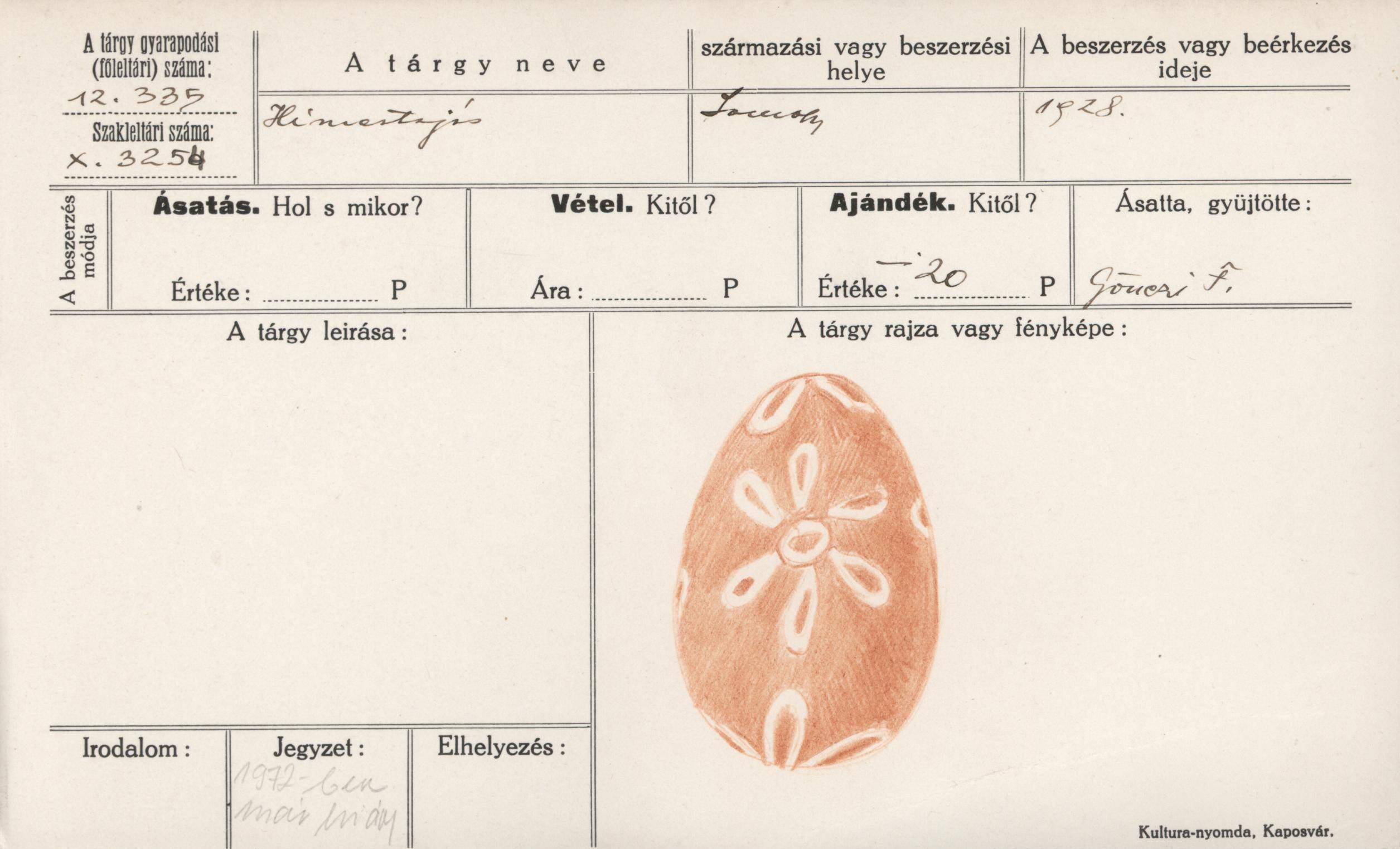 Hímes tojás (Rippl-Rónai Múzeum RR-F)