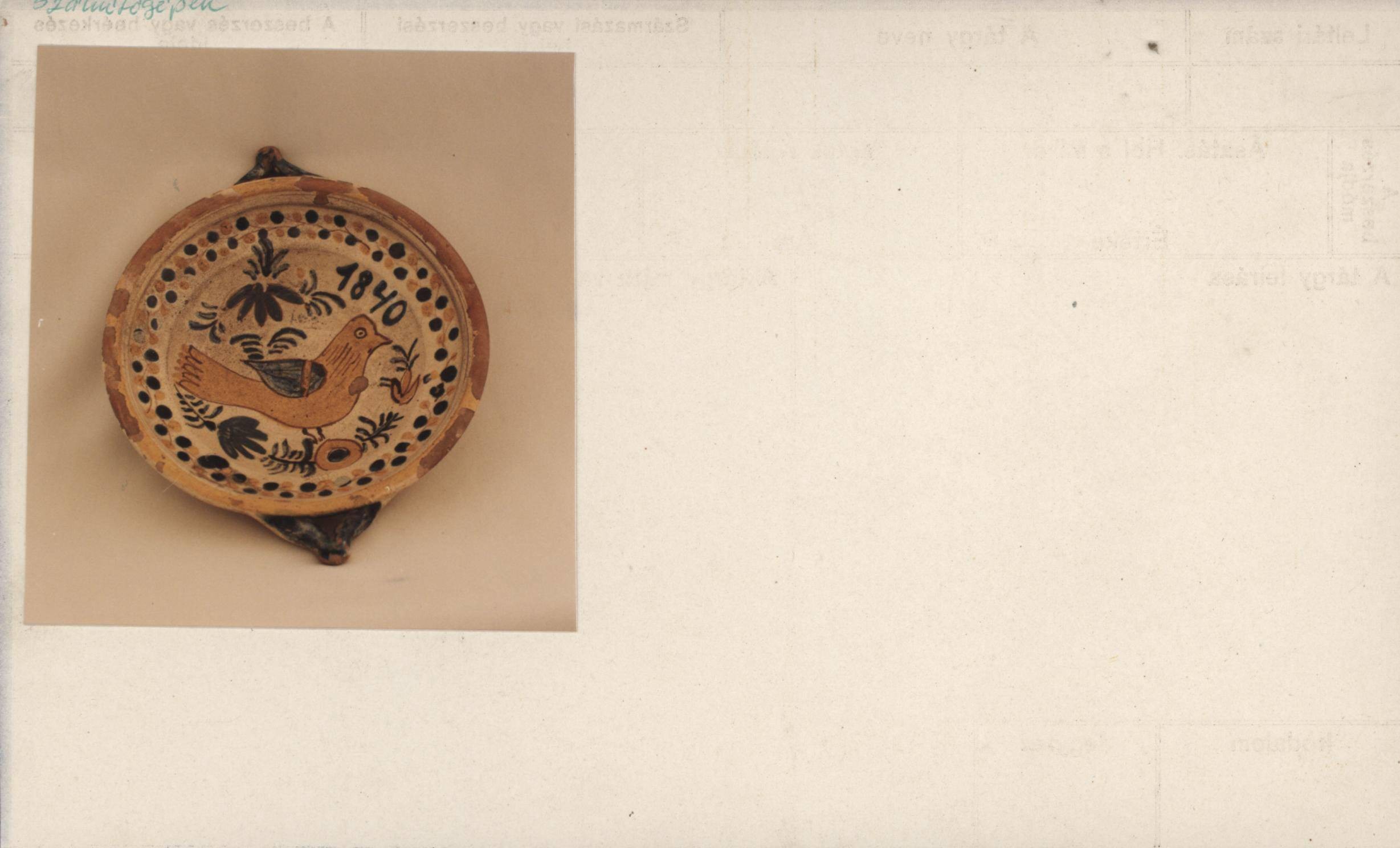 Kistányér (Rippl-Rónai Múzeum RR-F)