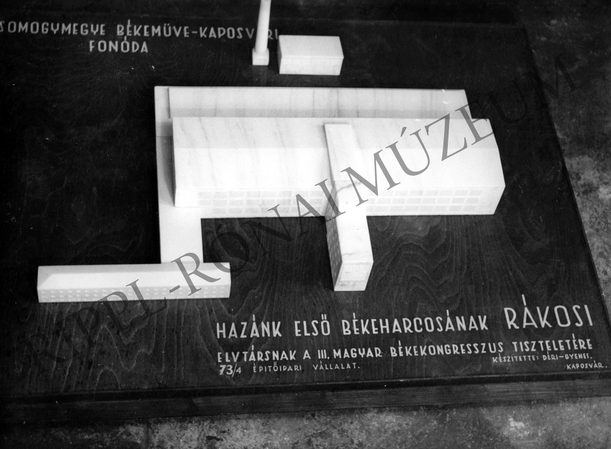 A kaposvári Fonoda makettje (Rippl-Rónai Múzeum CC BY-NC-SA)