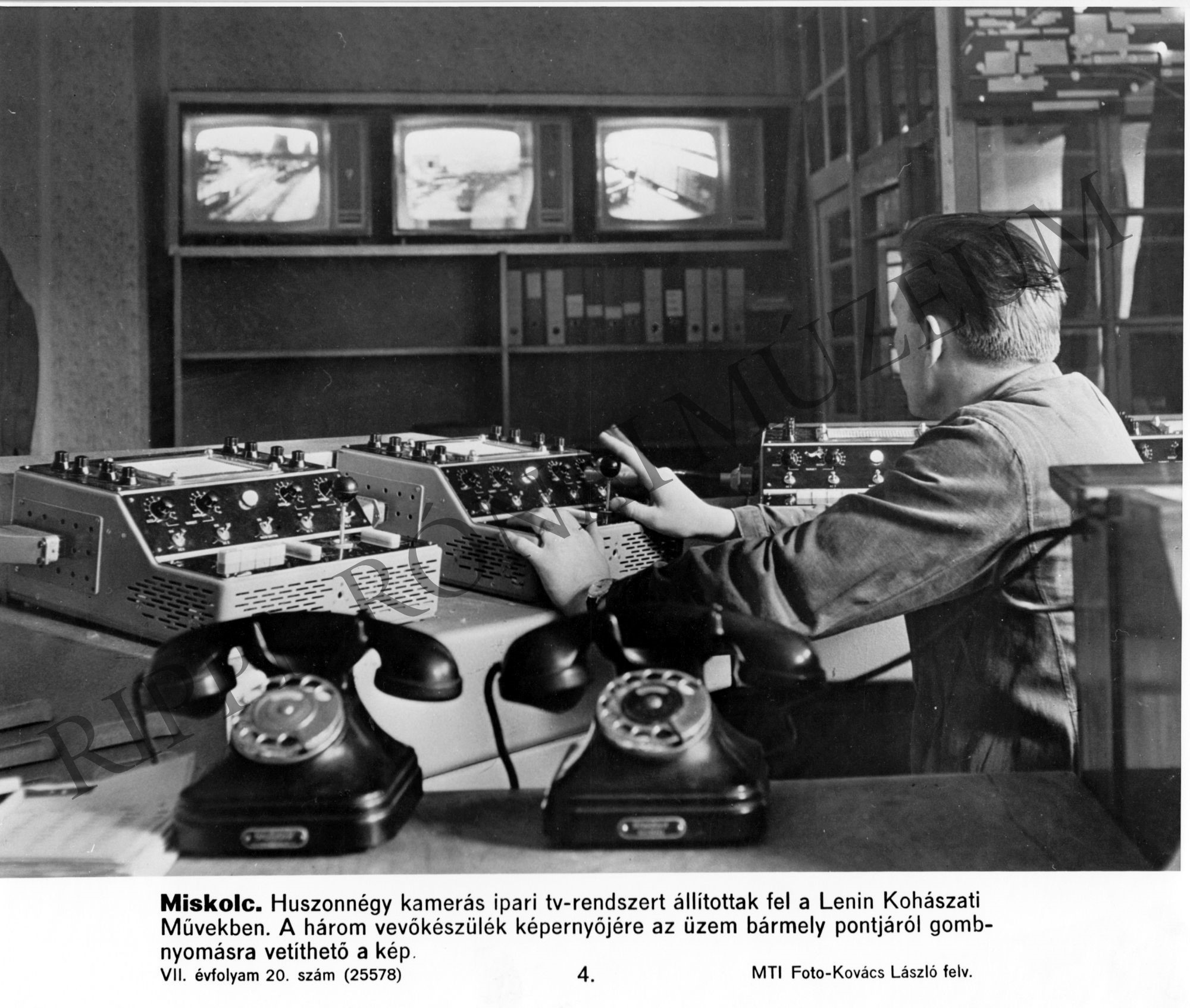 A miskolci Lenin Kohászati Művek ipari tv-rendszere (Rippl-Rónai Múzeum CC BY-NC-SA)