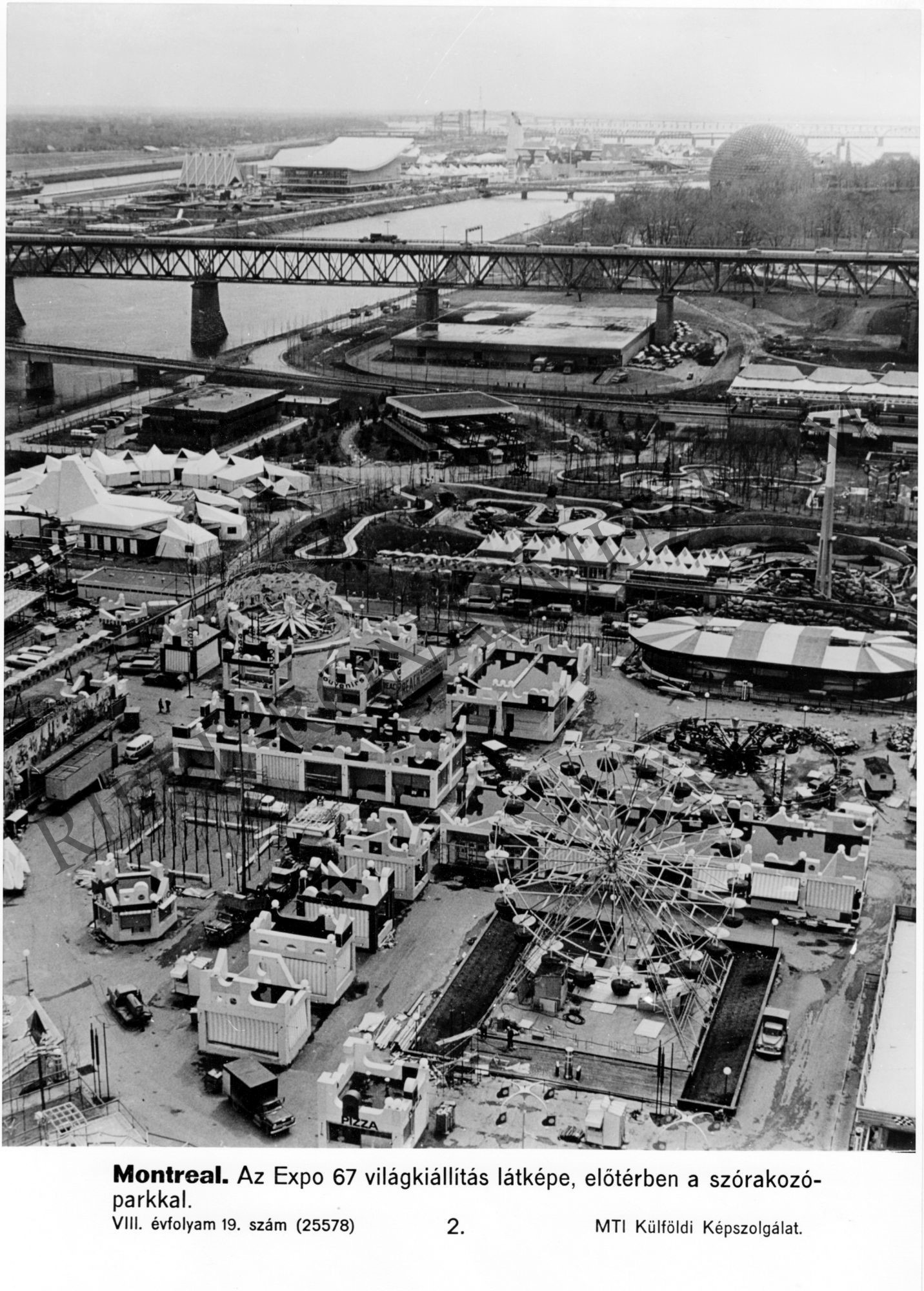 A montreáli Expo 67 világkiállítás látképe (Rippl-Rónai Múzeum CC BY-NC-SA)