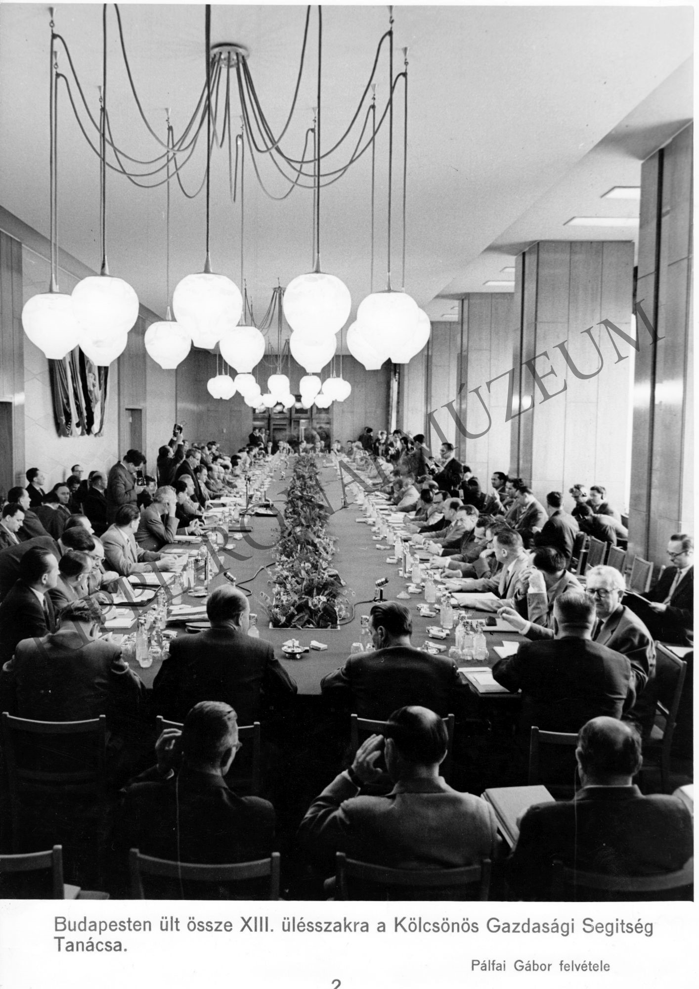 Budapesten ült össze a XIII. ülésszakra a Kölcsönös Gazdasági Segítség Tanácsa (Rippl-Rónai Múzeum CC BY-NC-SA)