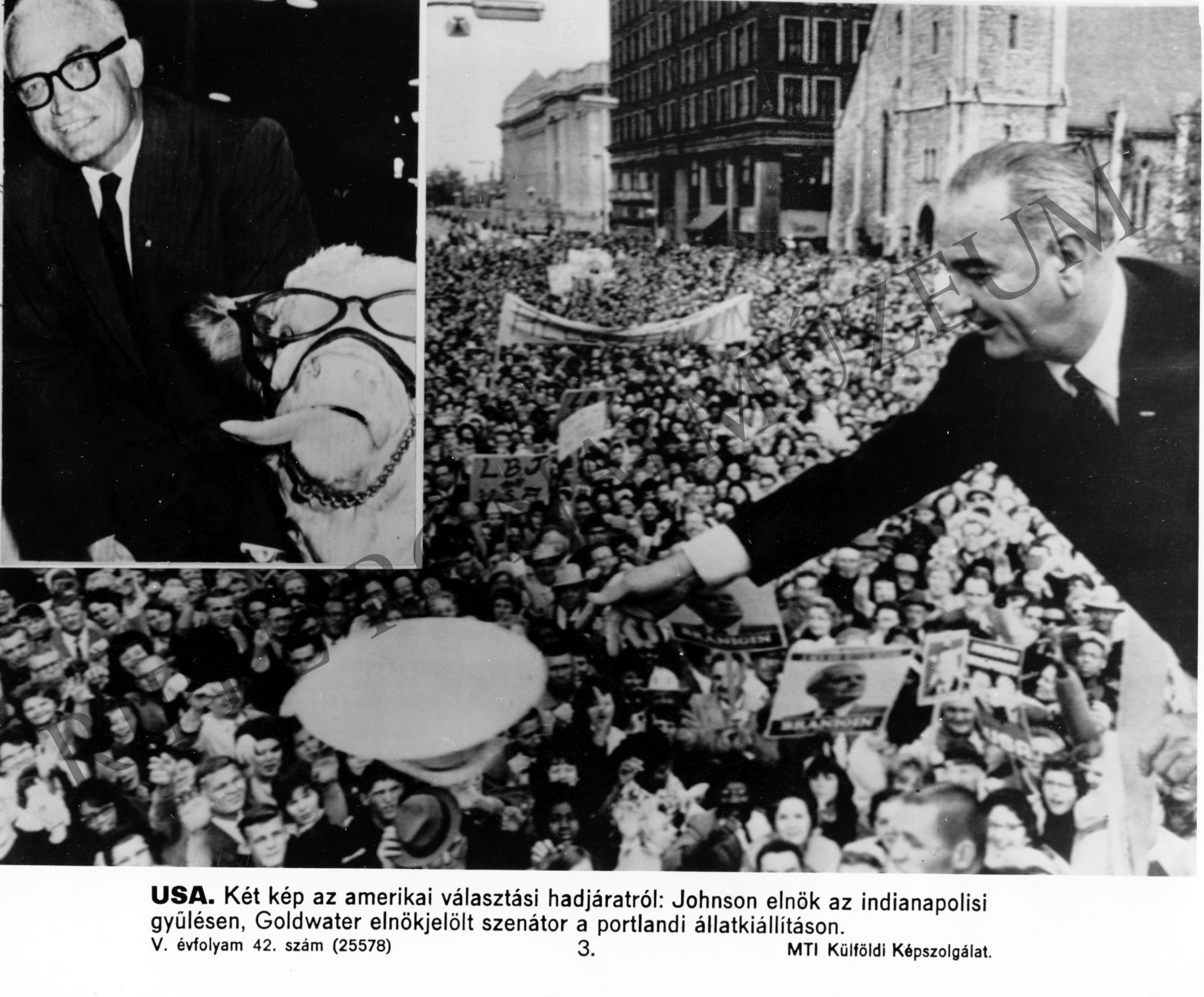 Elnökválasztás az USÁ-ban, 1964. (Rippl-Rónai Múzeum CC BY-NC-SA)