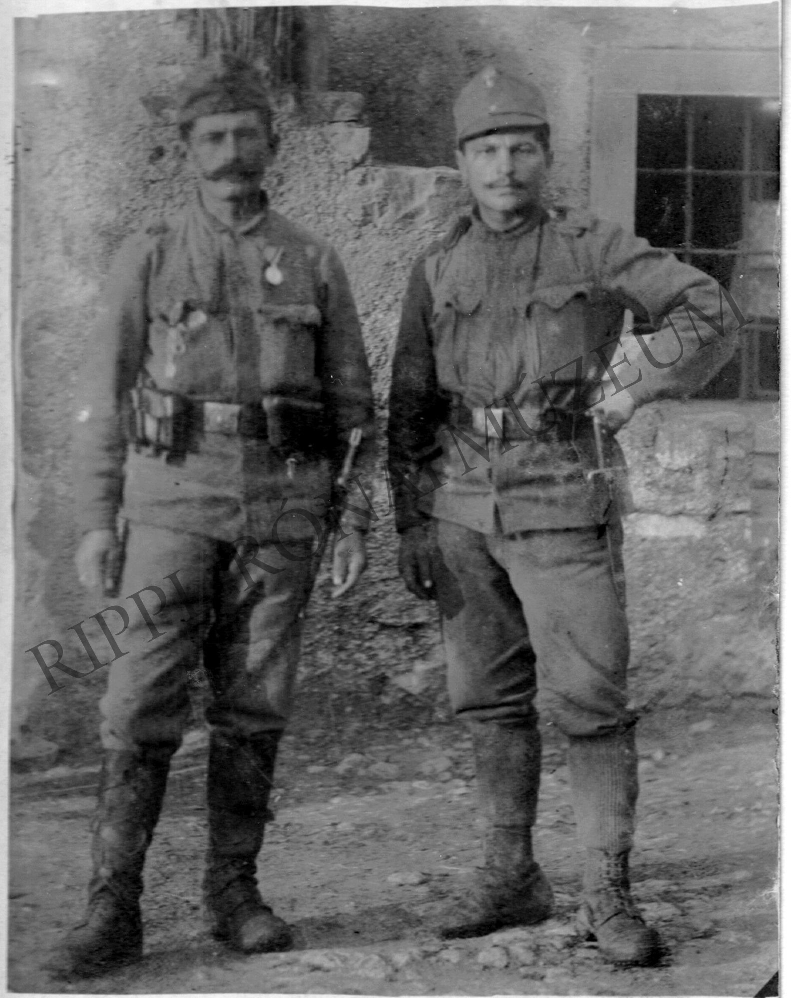 Első világáborús katonák. Cserti János és barátja (Rippl-Rónai Múzeum CC BY-NC-SA)
