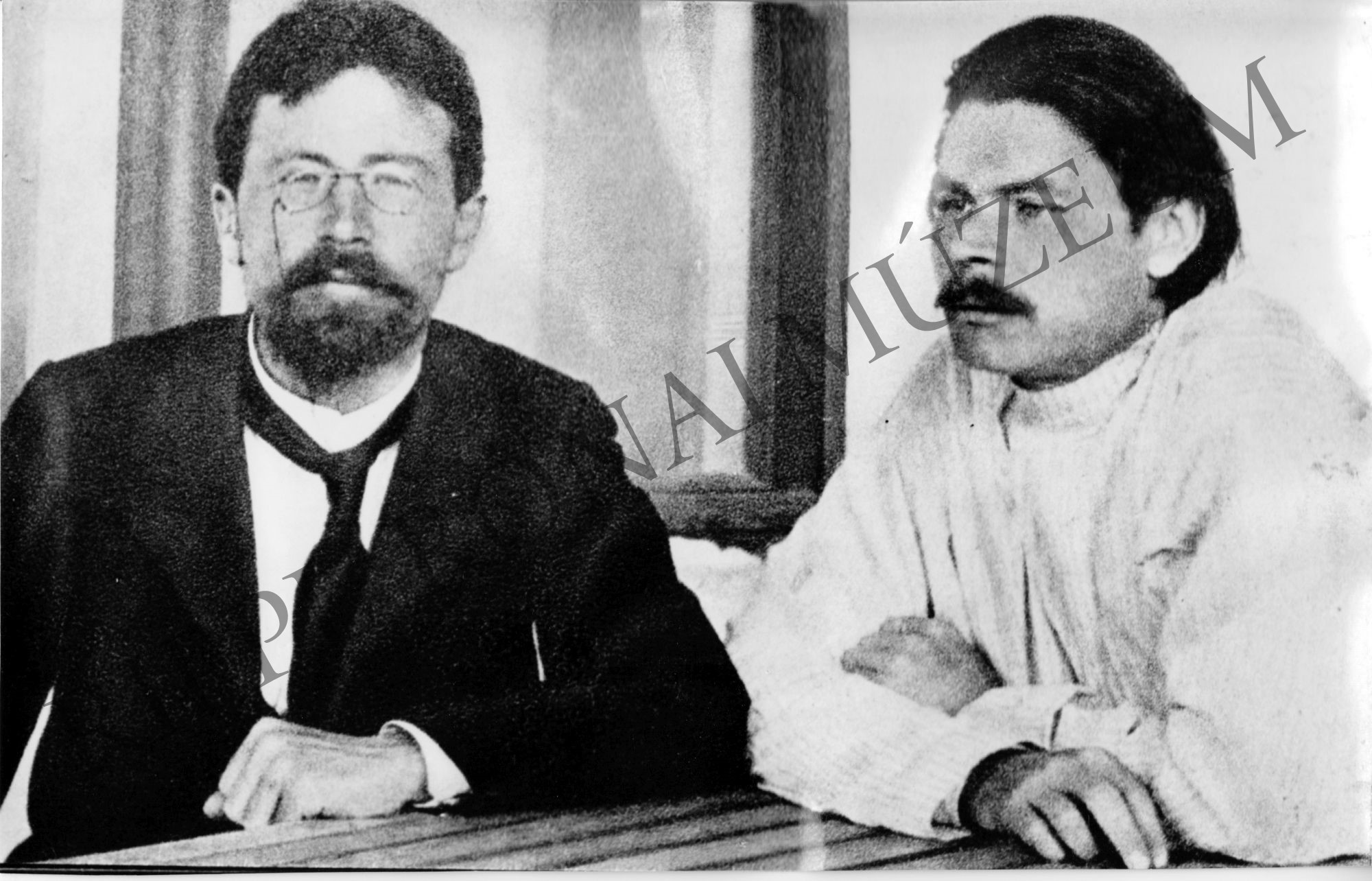 Gorkij és Csehov (Rippl-Rónai Múzeum CC BY-NC-SA)