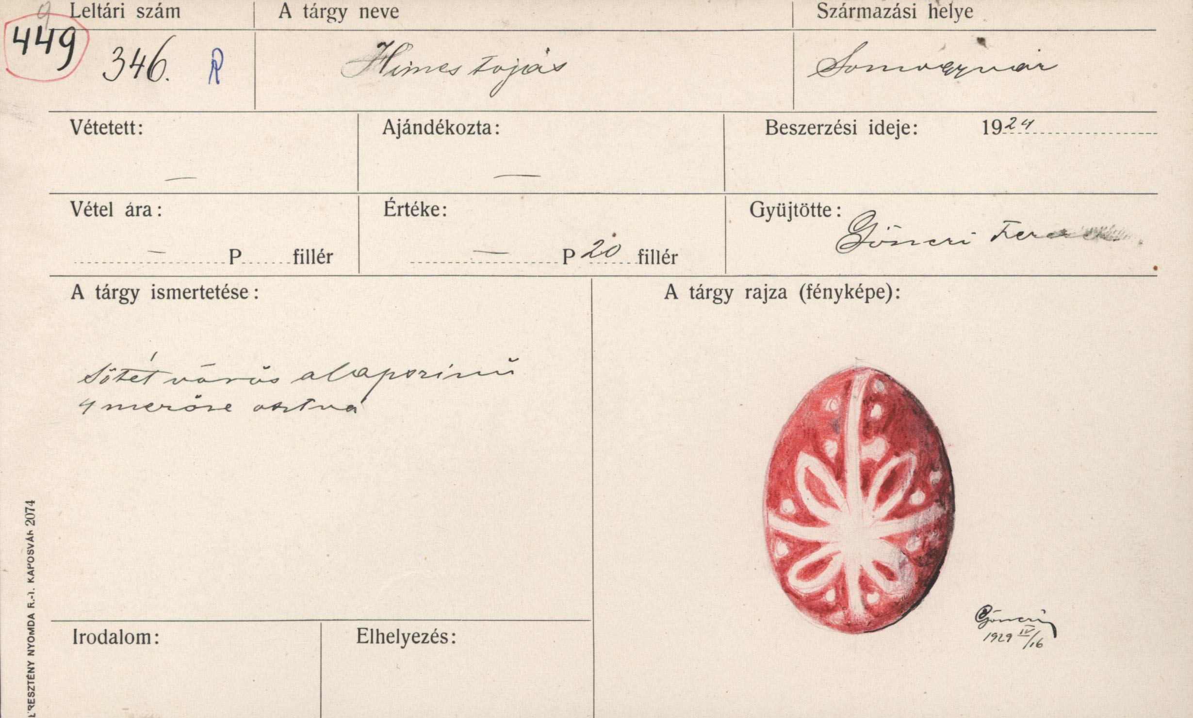 Hímes tojás (Rippl-Rónai Múzeum CC BY-NC-ND)