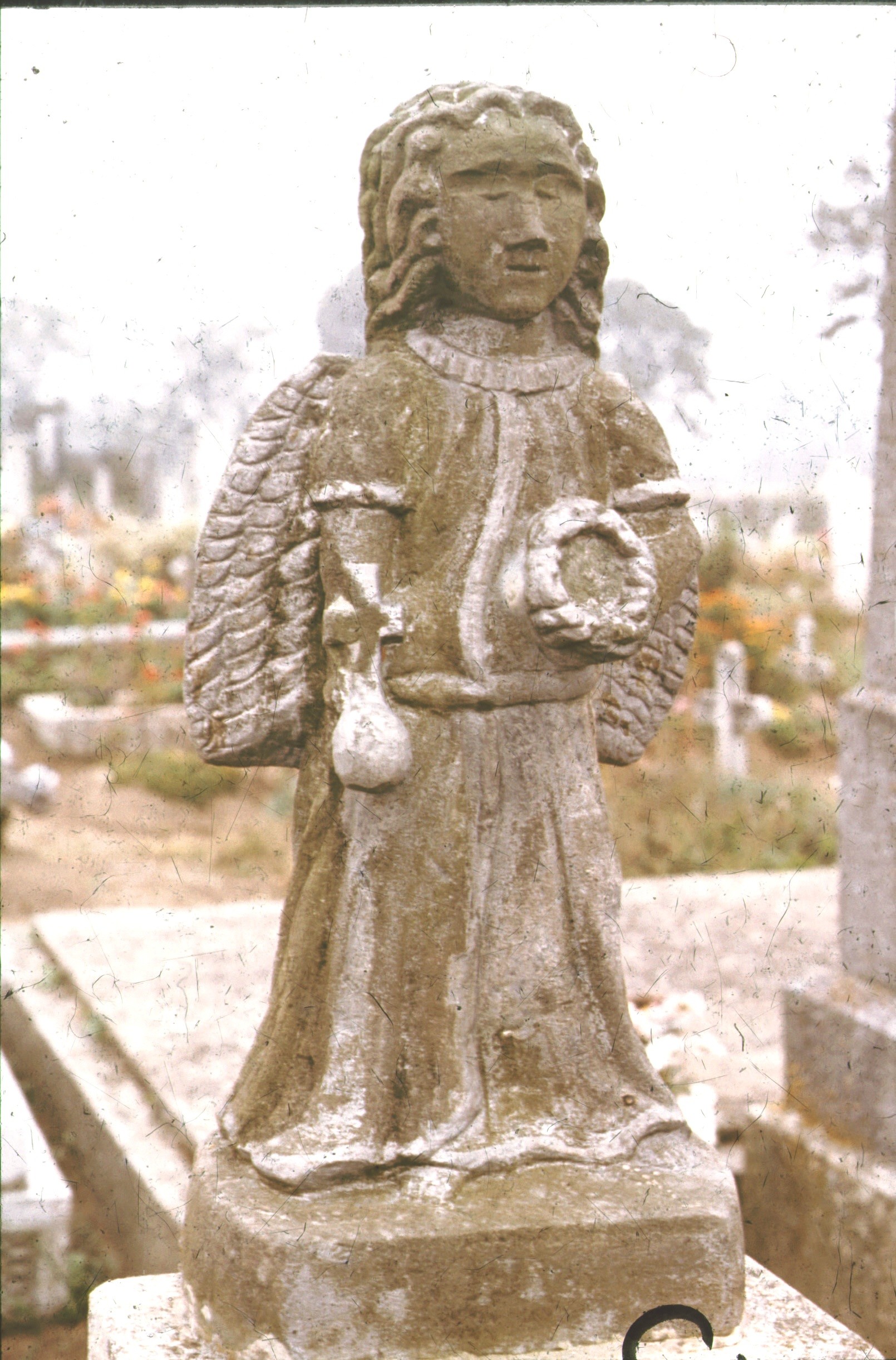 Huszár Magduska sírkövének részlete ÉK-i nézet (Rippl-Rónai Múzeum CC BY-NC-ND)
