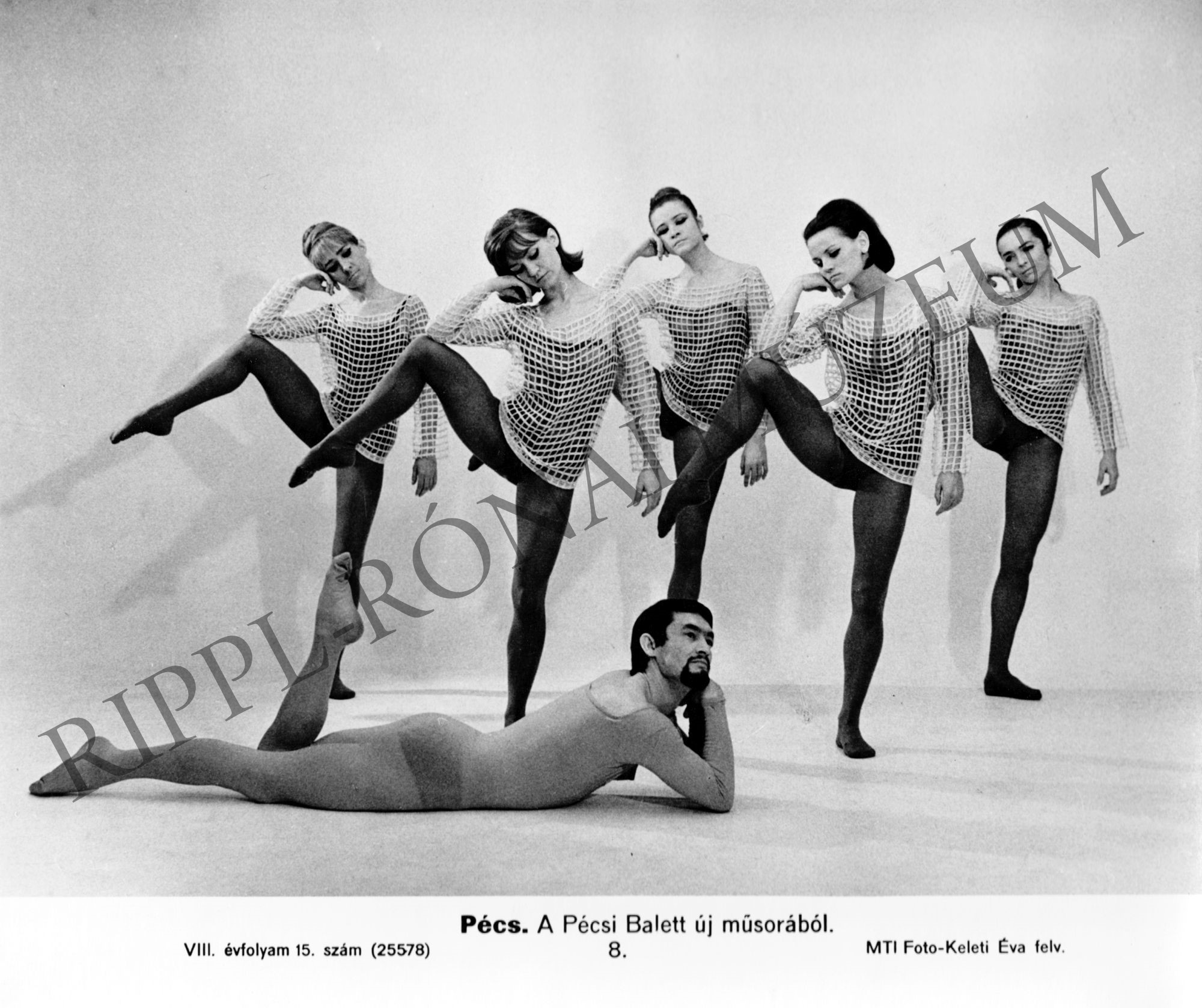 Jelenet a pécsi balett műsorából (Rippl-Rónai Múzeum CC BY-NC-SA)