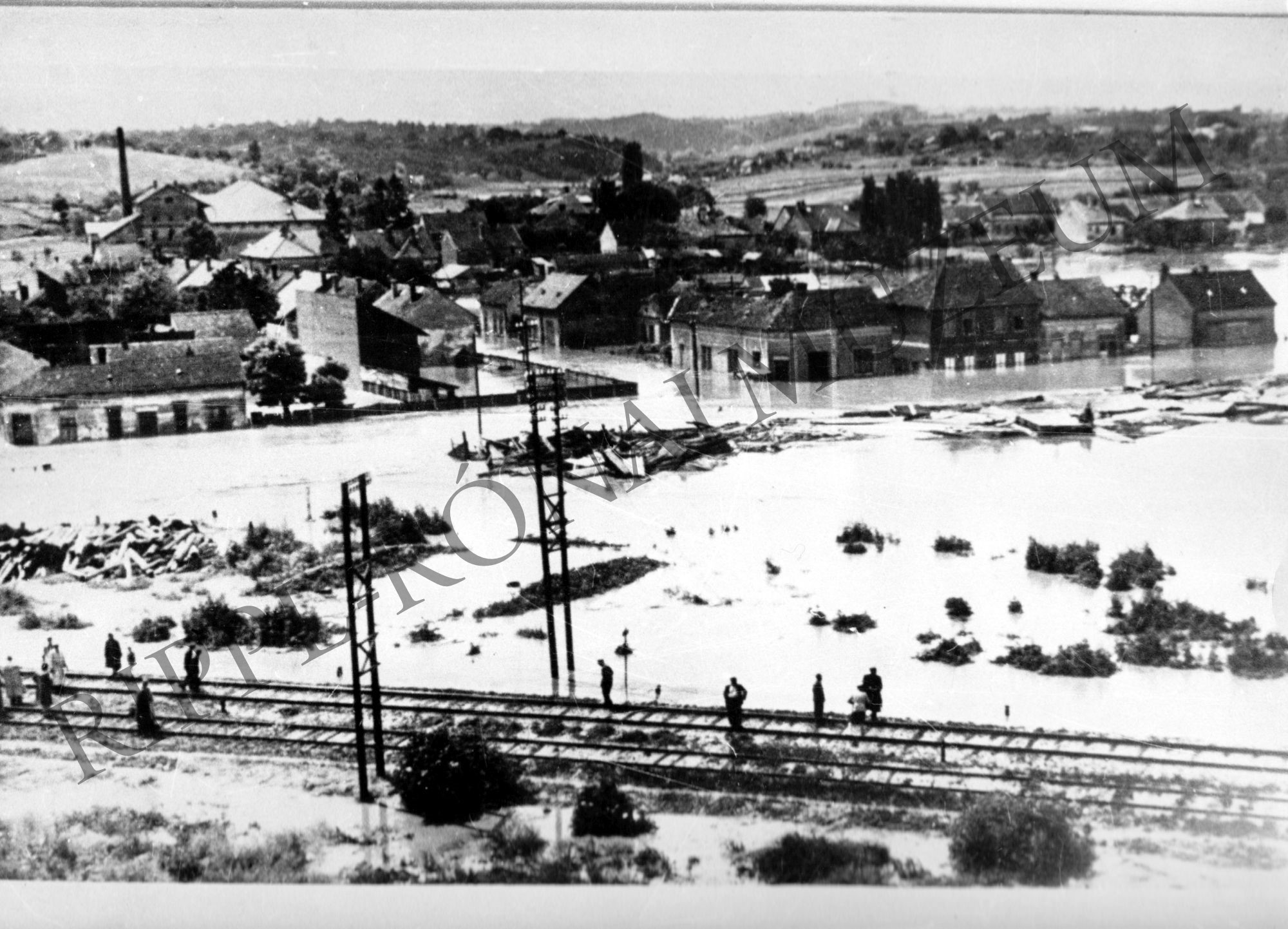 Kaposvári árvíz, 1951. (Rippl-Rónai Múzeum CC BY-NC-SA)