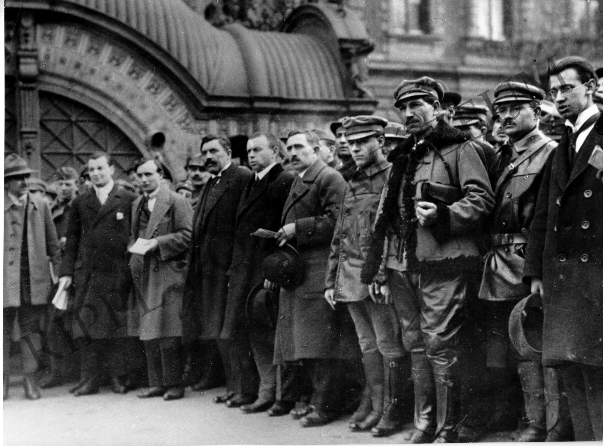 Külföldi vendégek és kormányférfiak.1919. (Rippl-Rónai Múzeum CC BY-NC-SA)
