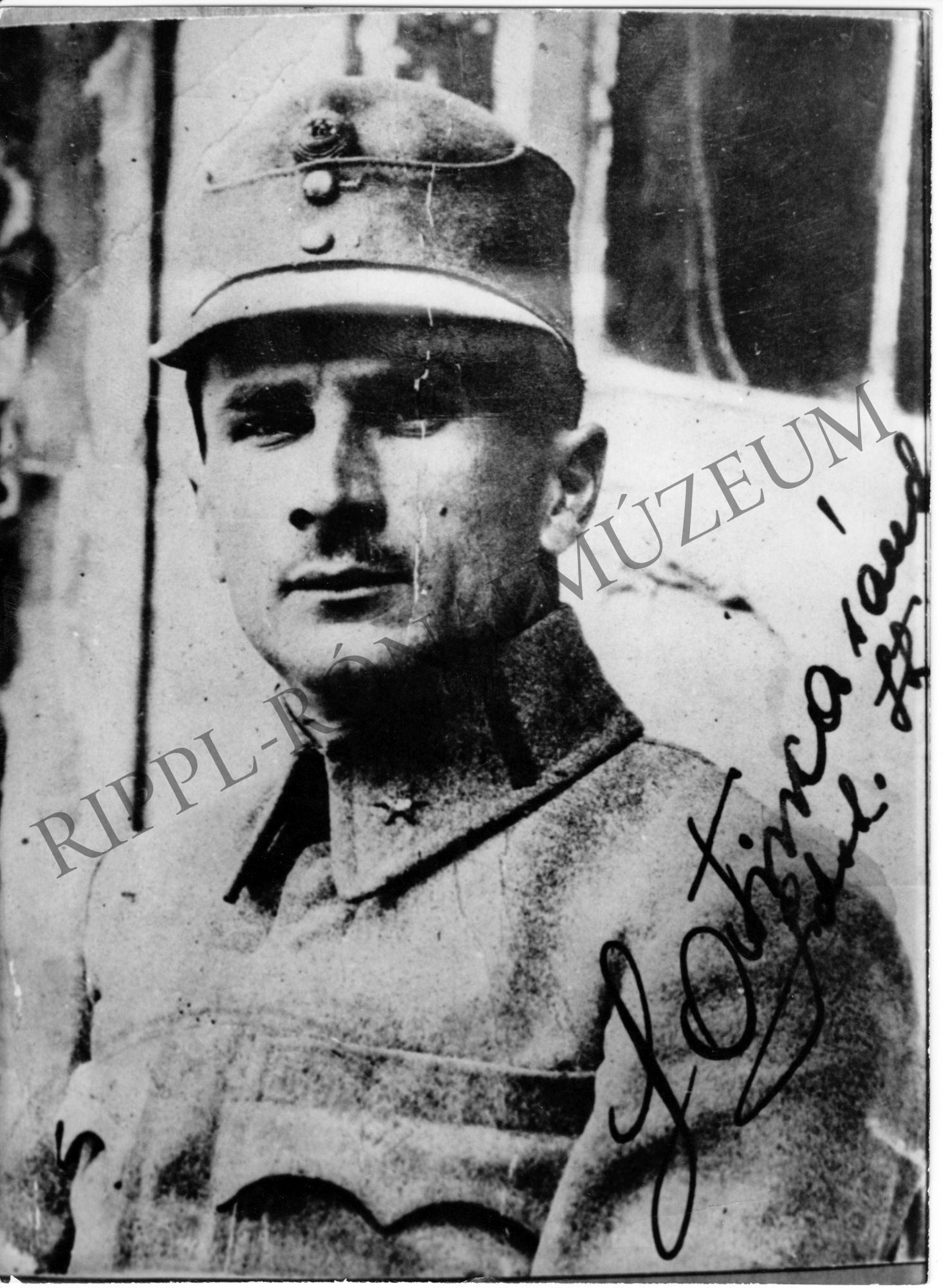 Latinca Sándor (1886-1919), somogyi kormánybiztos első világháborús katonaként (Rippl-Rónai Múzeum CC BY-NC-SA)