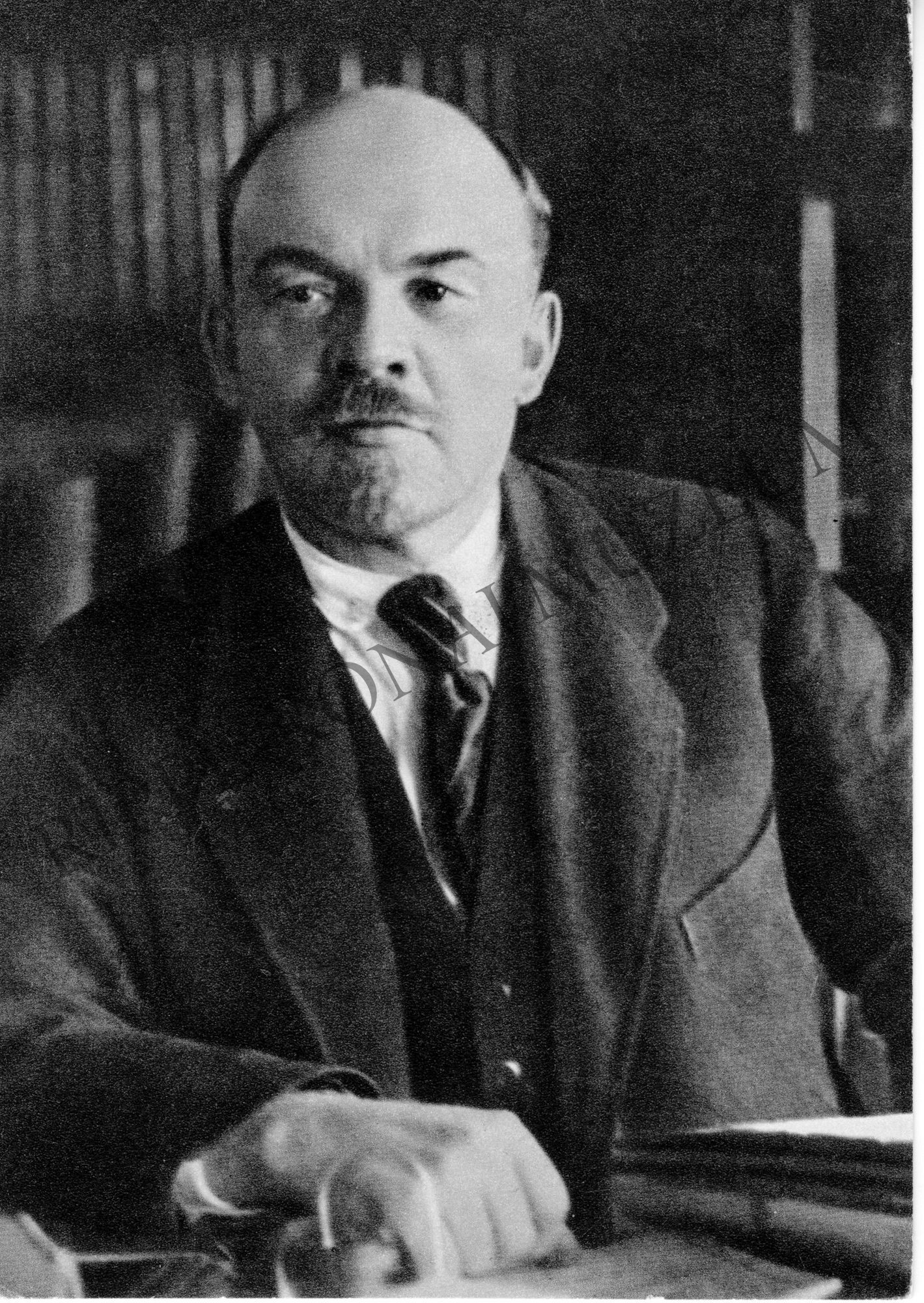 Lenin a dolgozószobájában a Kremlben (Rippl-Rónai Múzeum CC BY-NC-SA)