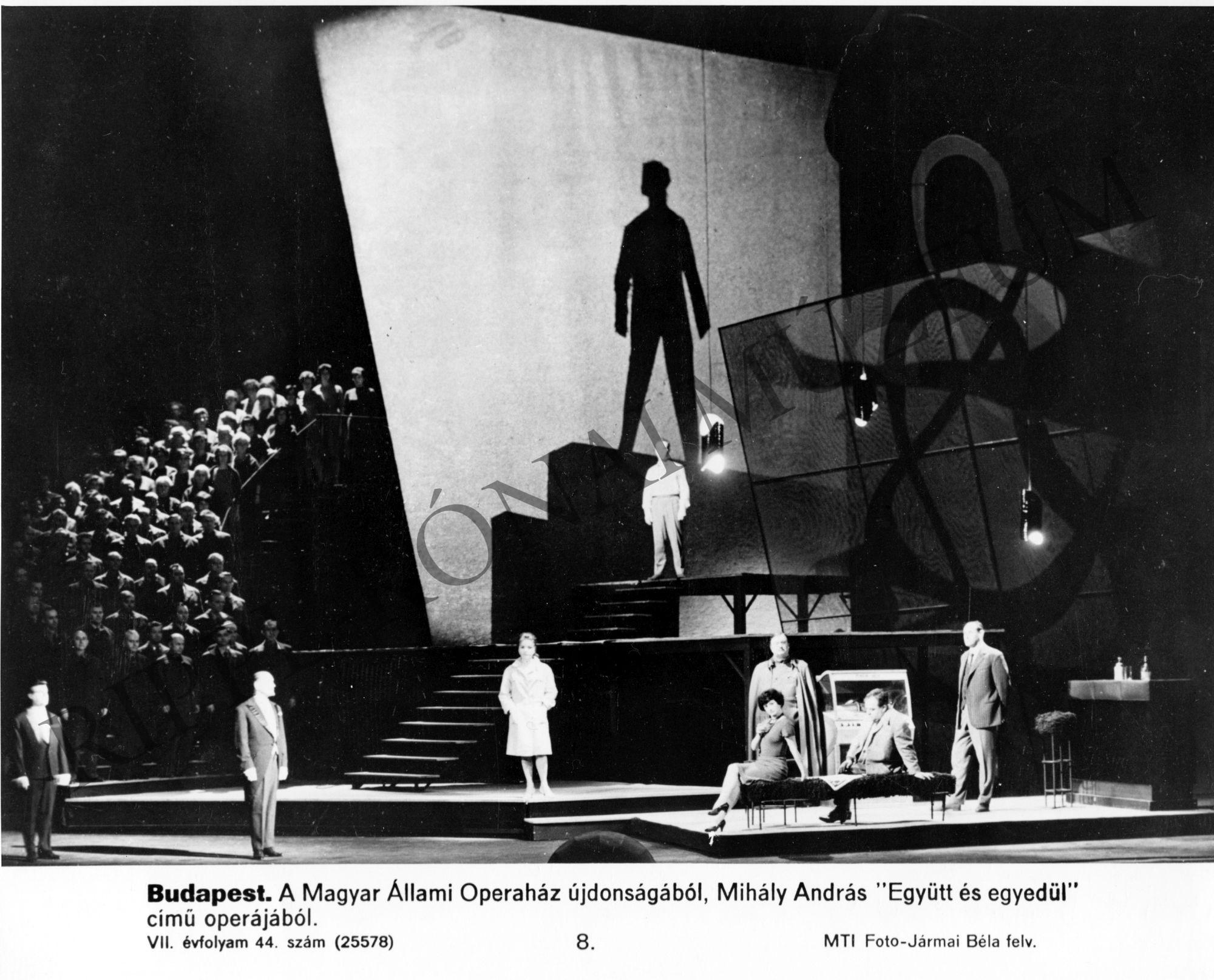 Mihályi András: Együtt és egyedül c. operájának jelenete (Rippl-Rónai Múzeum CC BY-NC-SA)