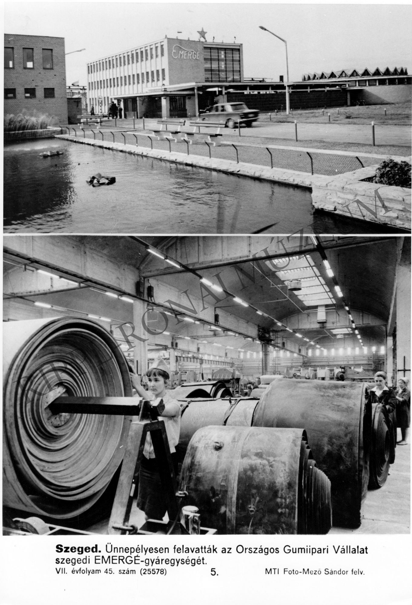 Országos Gumiipari Vállalat szegedi EMERGÉ-gyáregysége (Rippl-Rónai Múzeum CC BY-NC-SA)