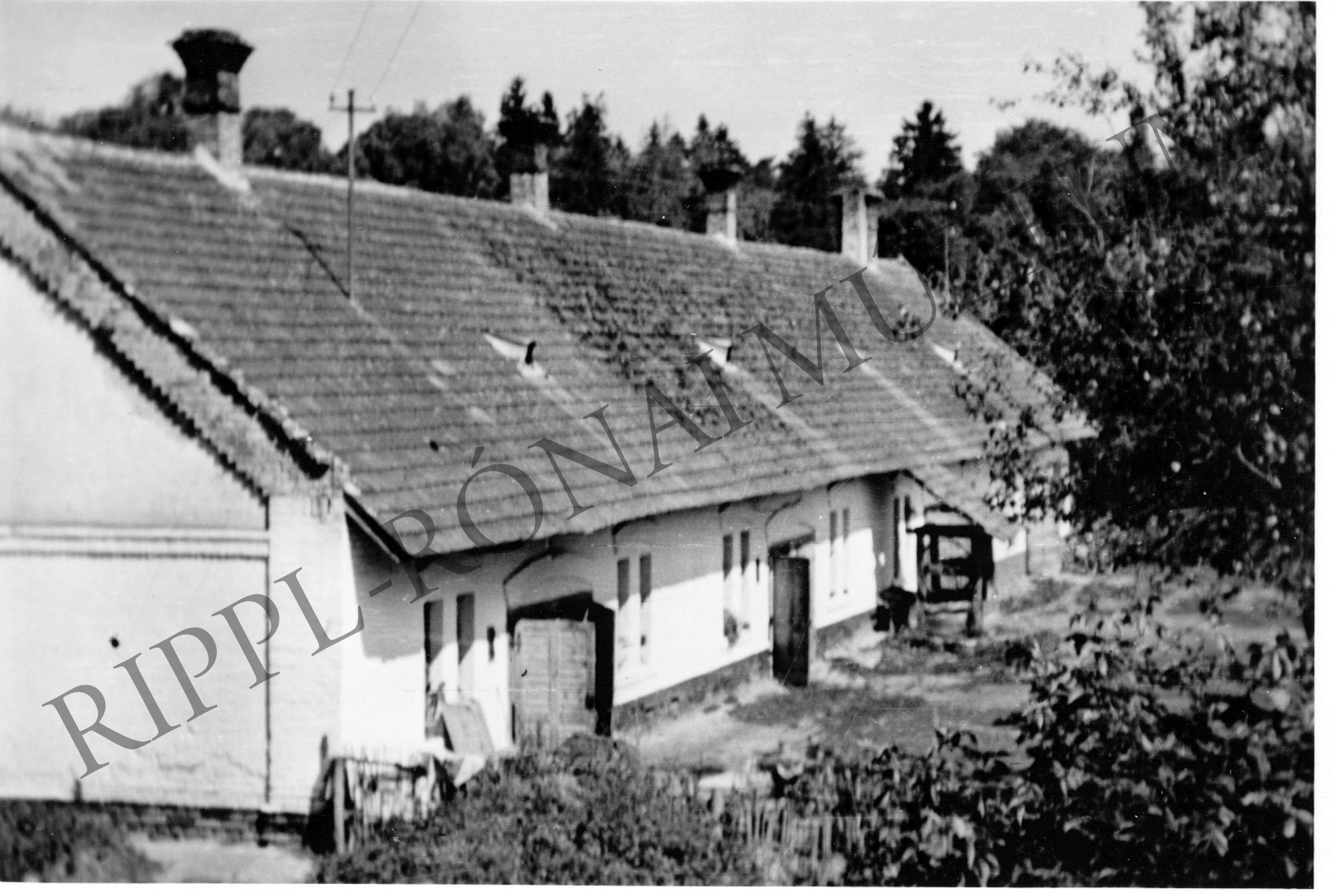 Osztopán felőli út mentén álló ház - az udvar felől (Rippl-Rónai Múzeum CC BY-NC-SA)